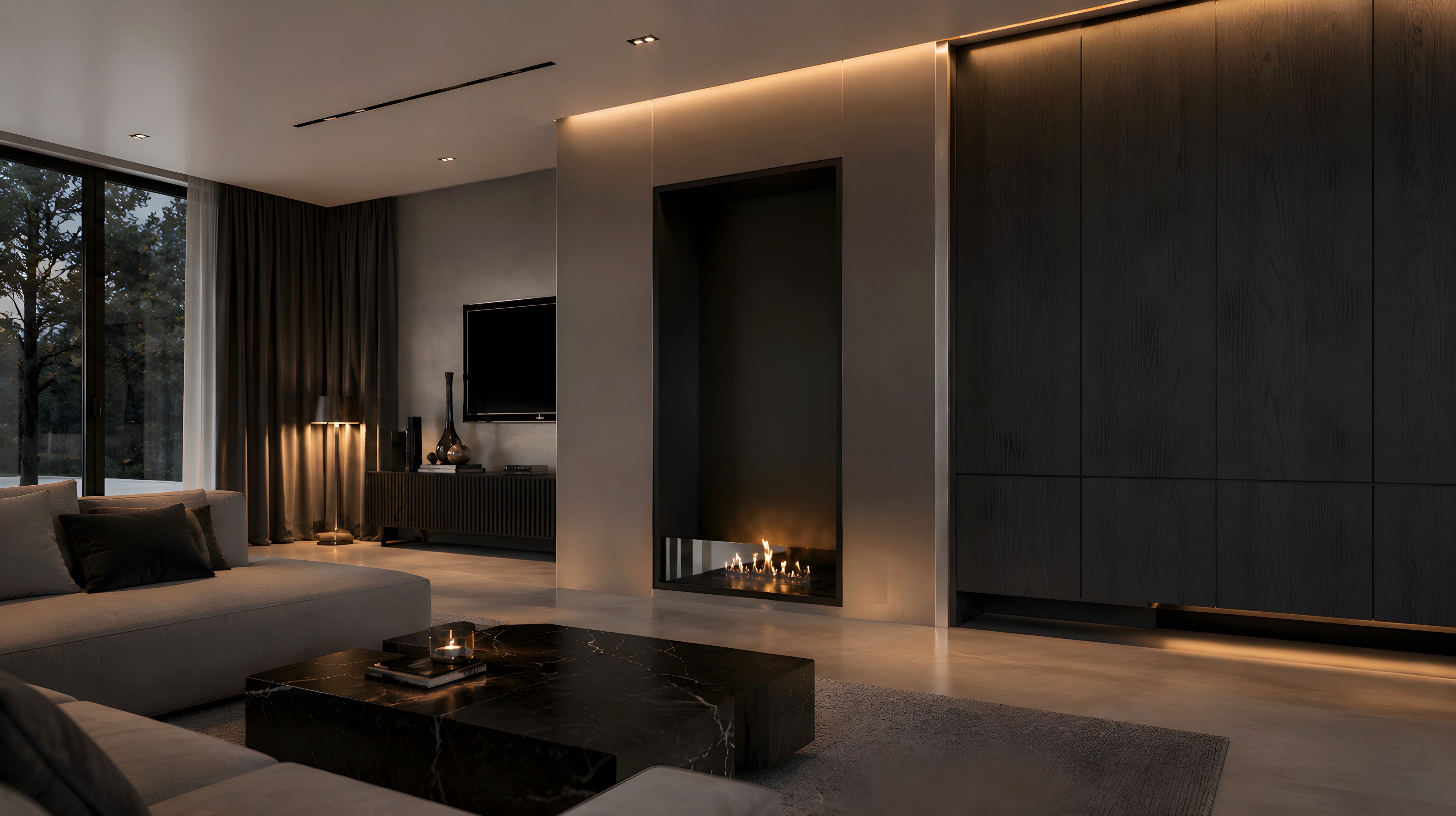 Image of Selected Vertical Fireplaces