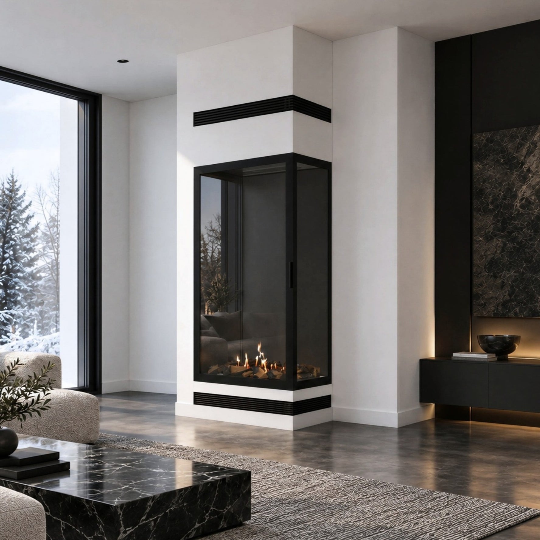 Bio ethanol fireplaces without a flue or chimney - Wild Flame