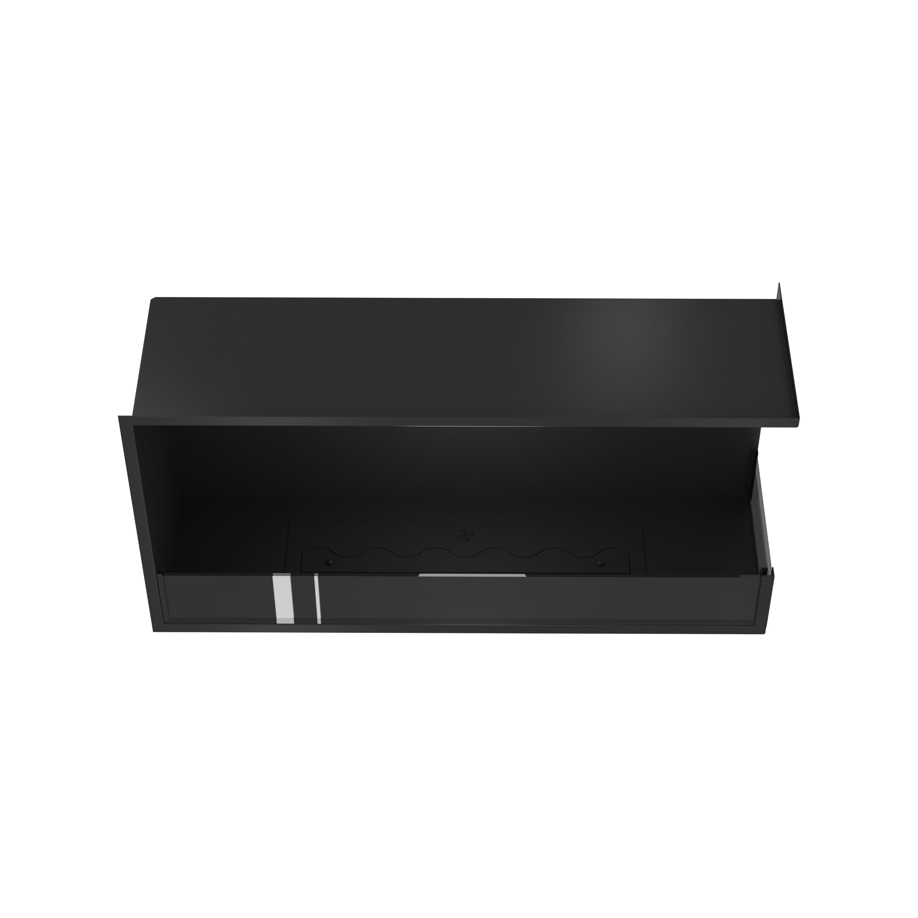 Image of Base Right Built-in Corner Fireplace 100 cm