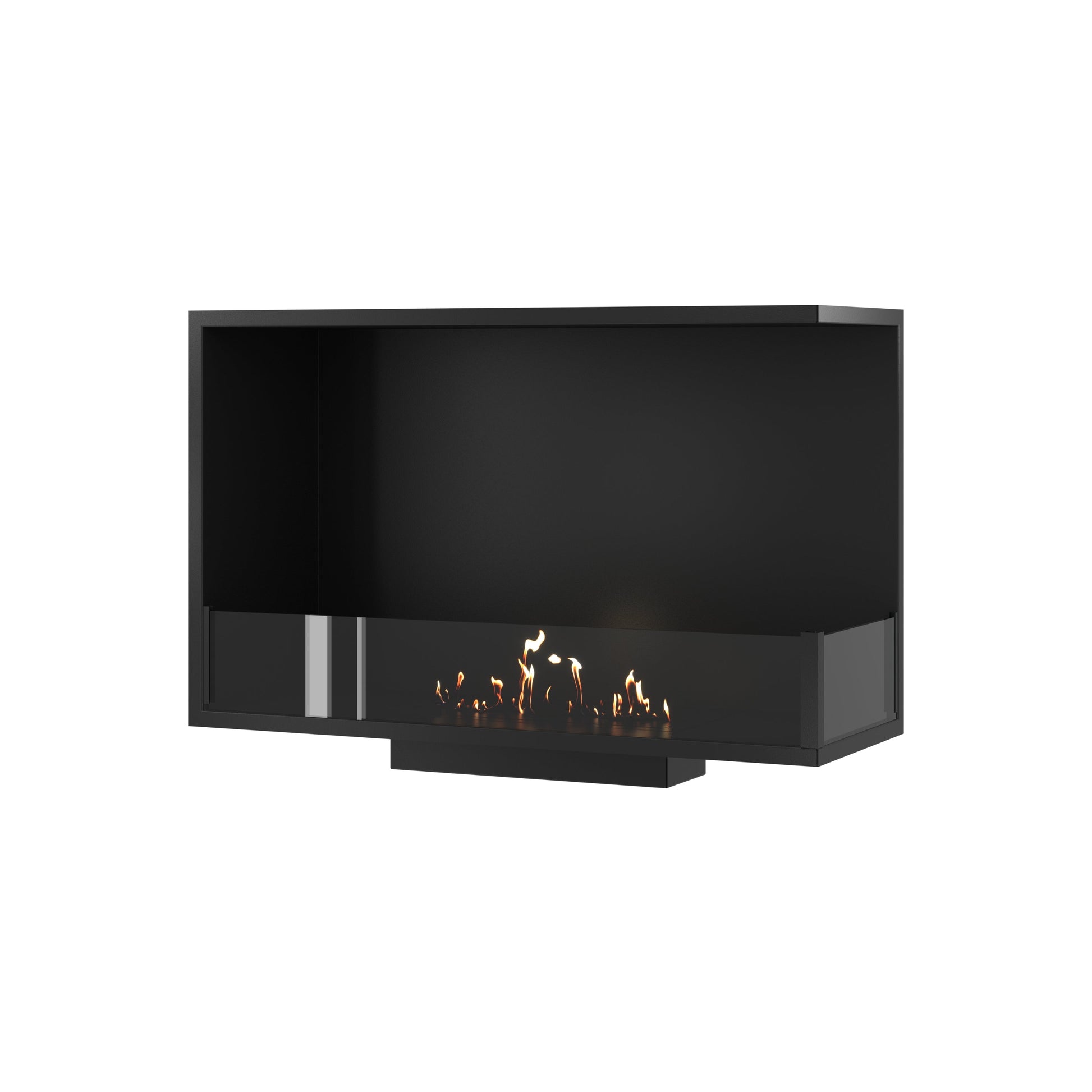 Base Right Built-in Corner Fireplace 80 cm