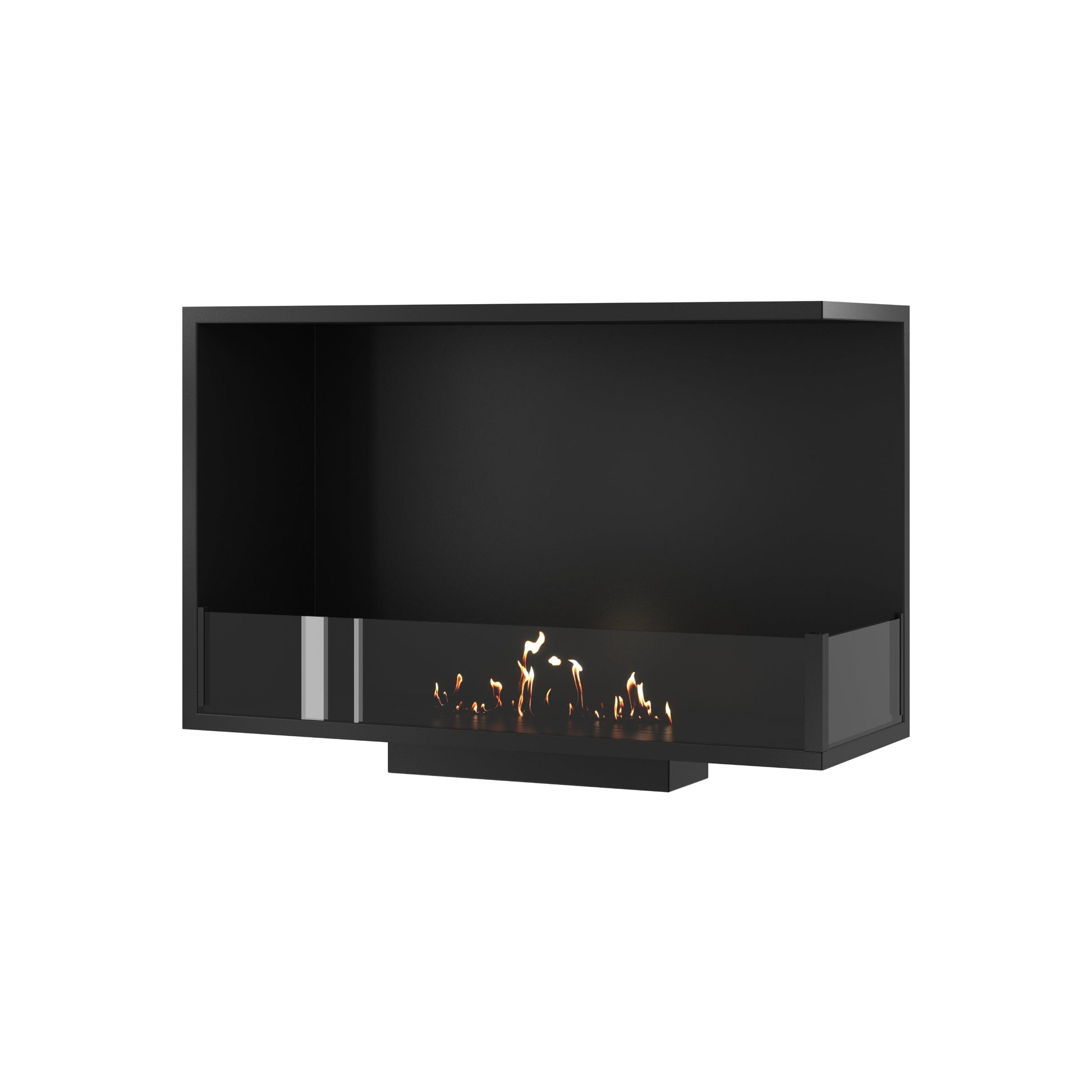 Base Right Built-in Corner Fireplace 90 cm