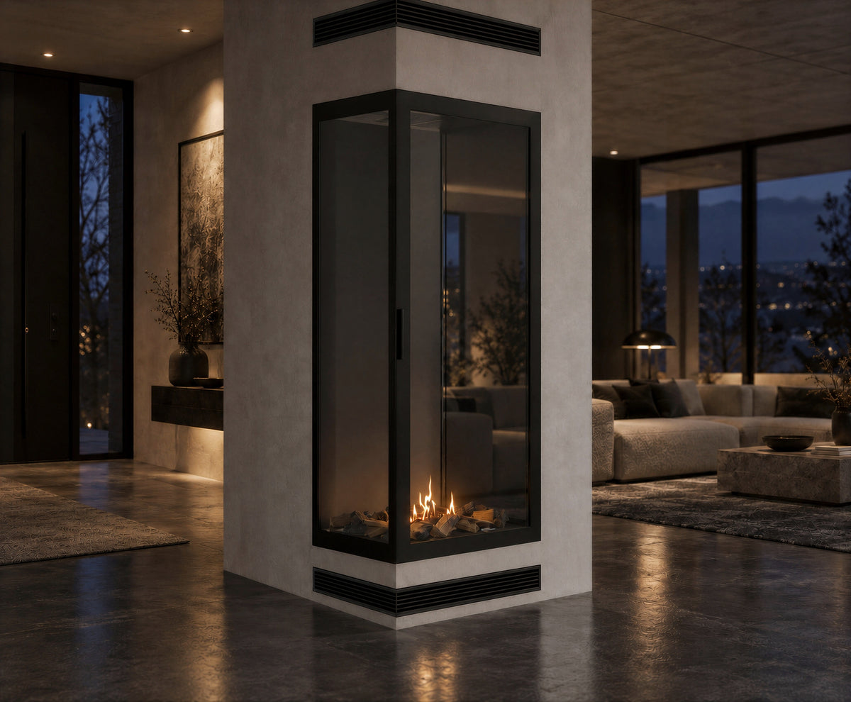Base Vertical Corner Left Full Glass 60 x 160 cm