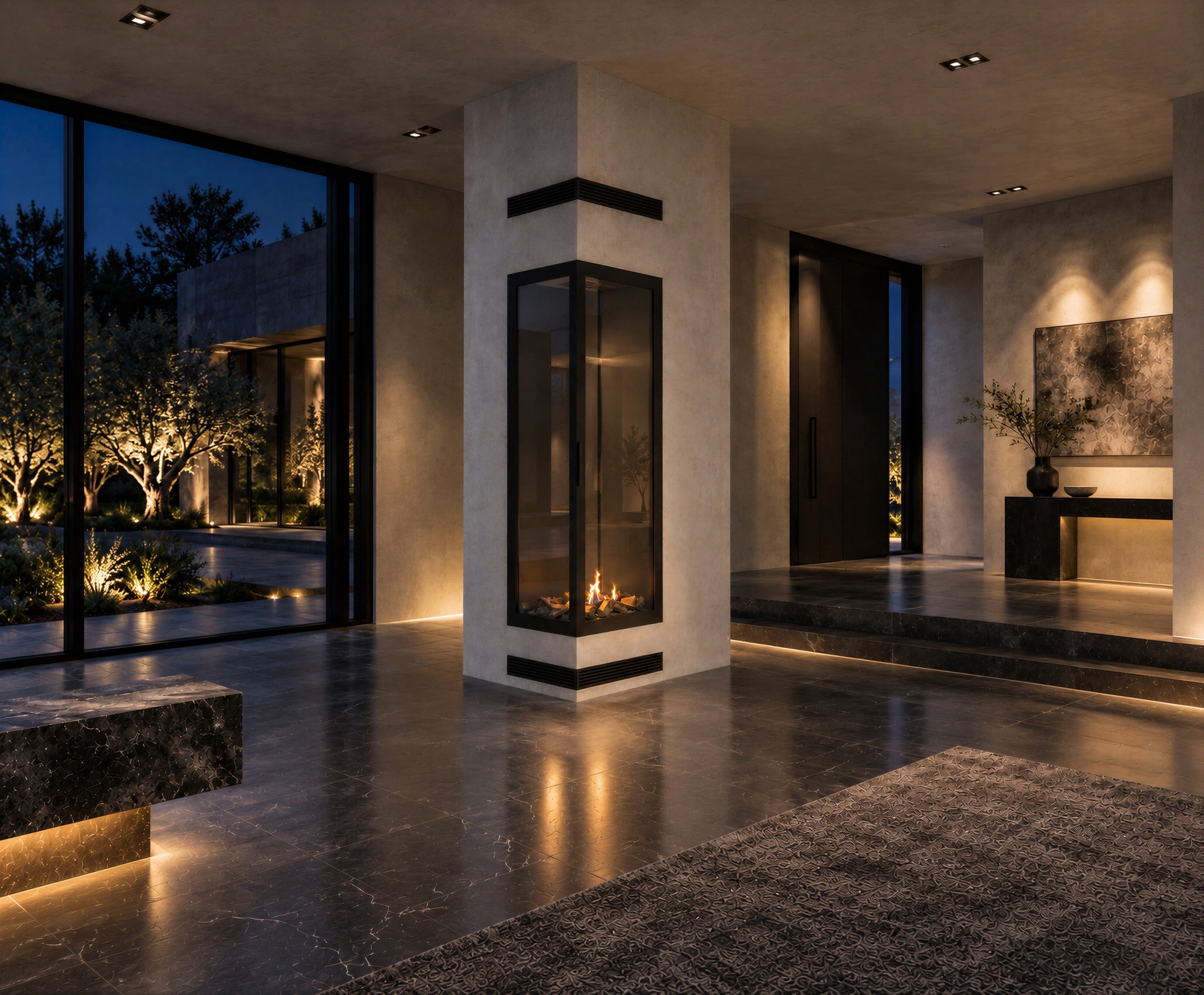 Image of Base Vertical Corner Left Full Glass 60 x 200 cm