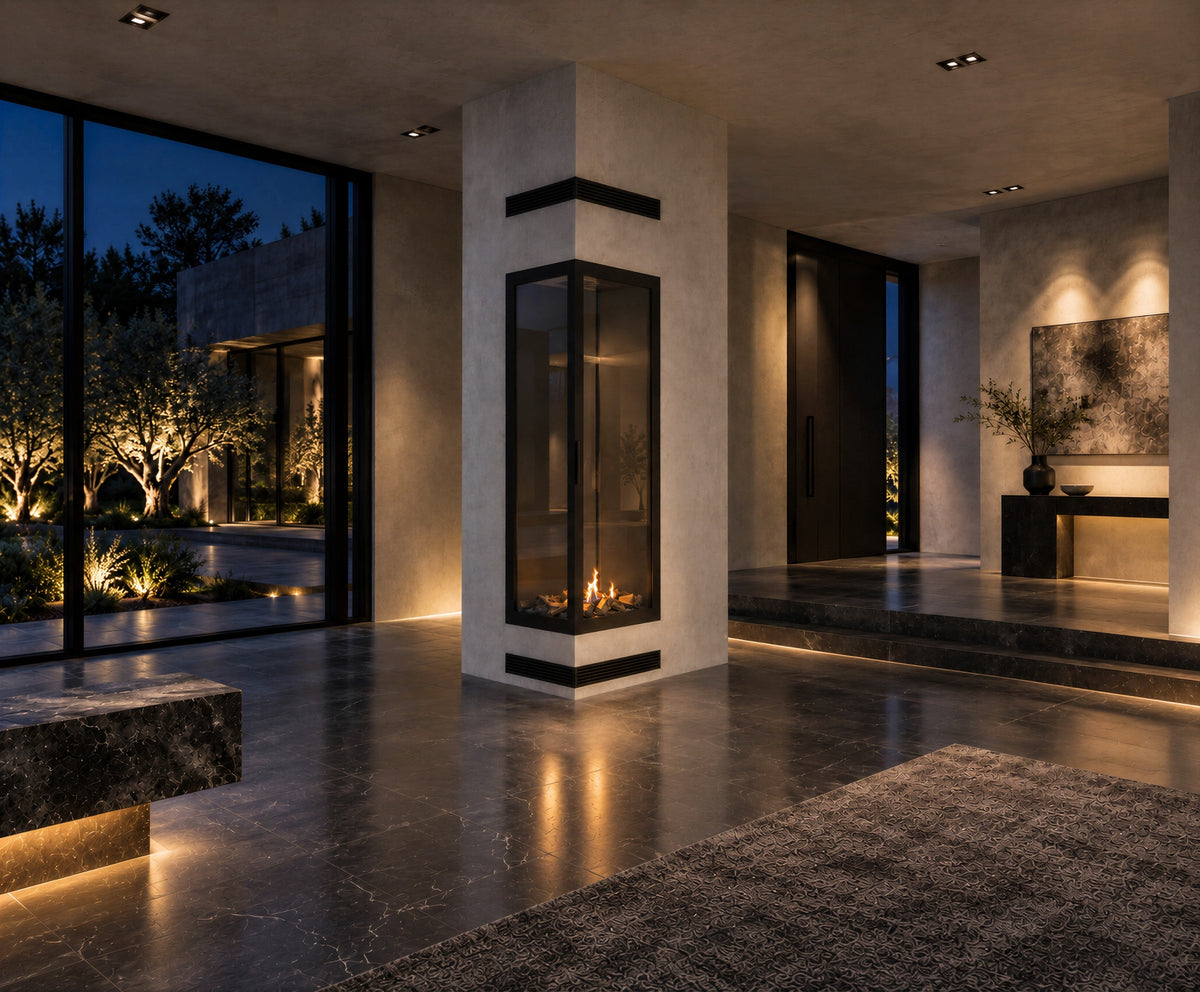 Base Vertical Corner Left Full Glass 60 x 200 cm