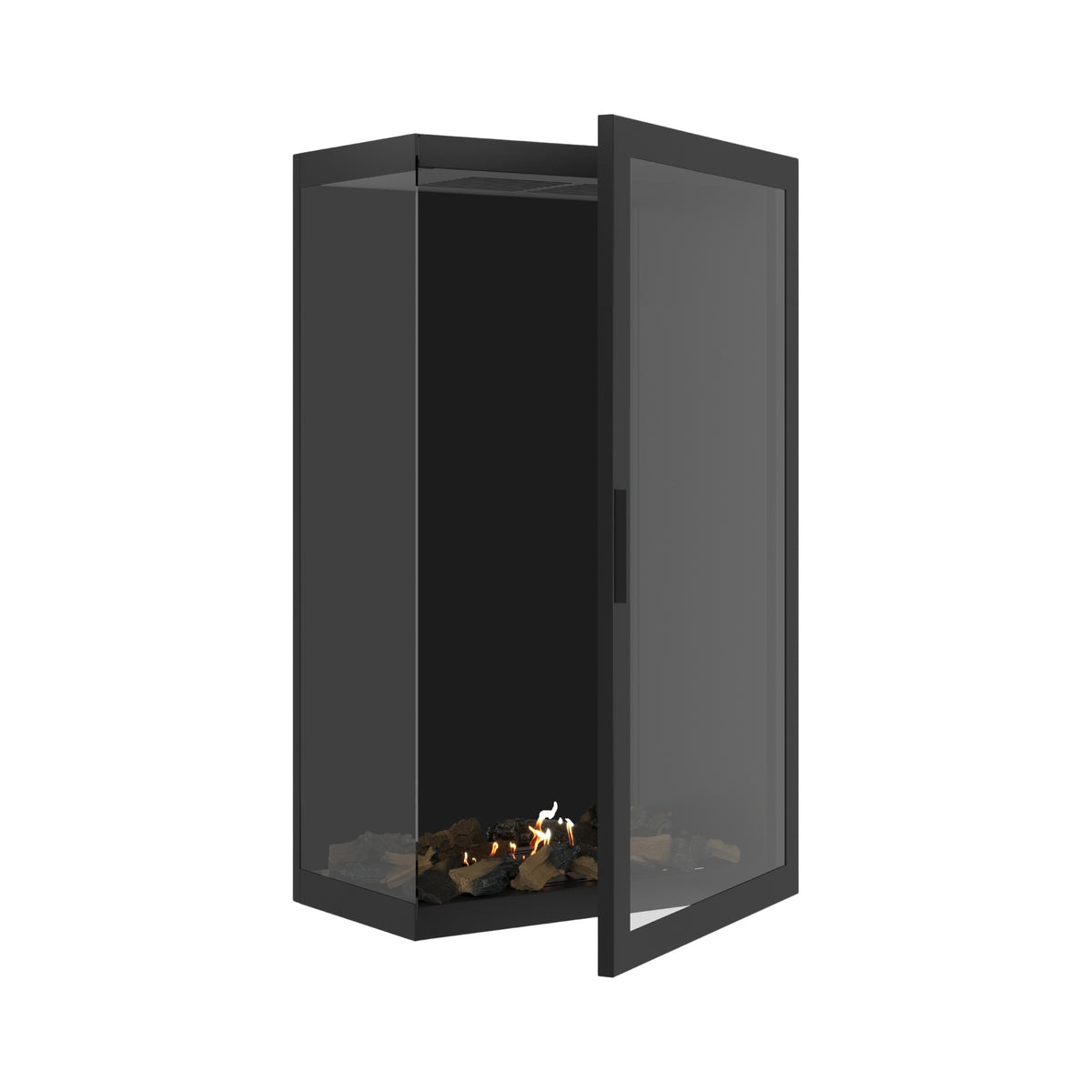 Base Vertical Corner Left Full Glass 70 x 140 cm