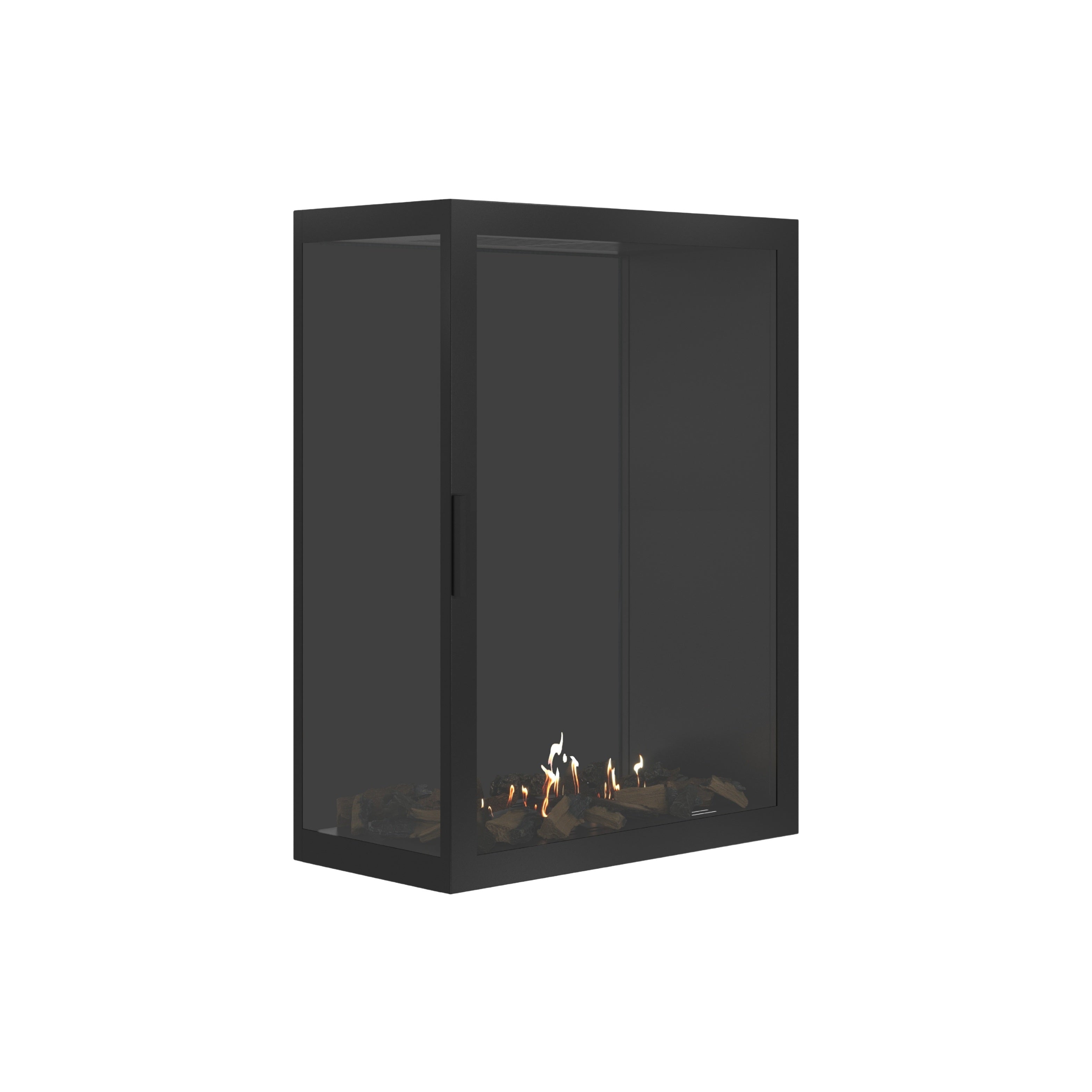 Image of Base Vertical Corner Left Full Glass 80 x 100 cm