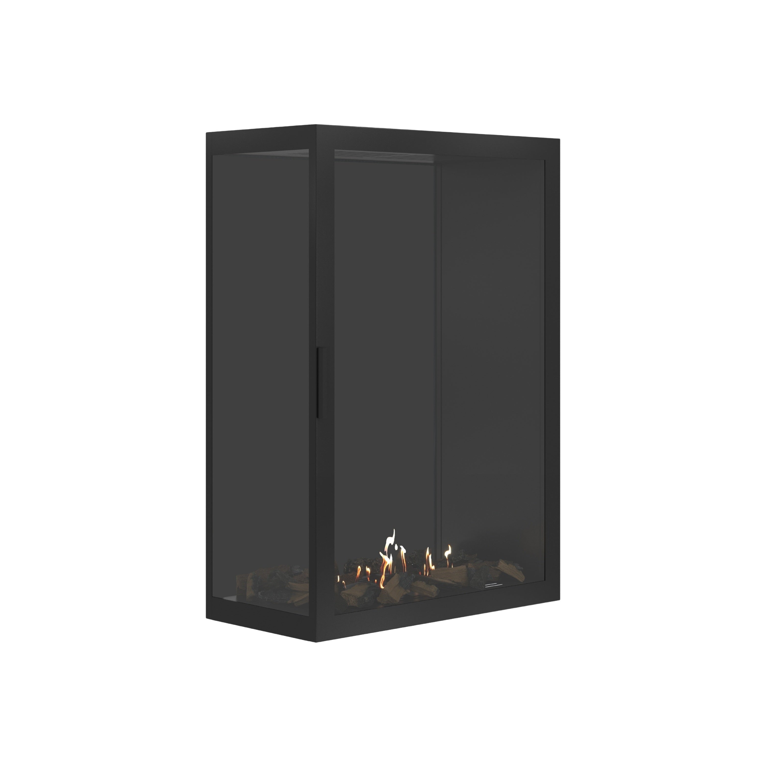 Image of Base Vertical Corner Left Full Glass 80 x 120 cm
