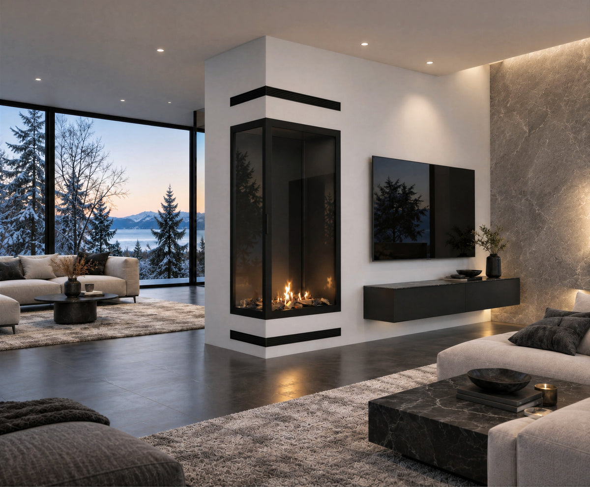 Base Vertical Corner Left Full Glass 80 x 160 cm