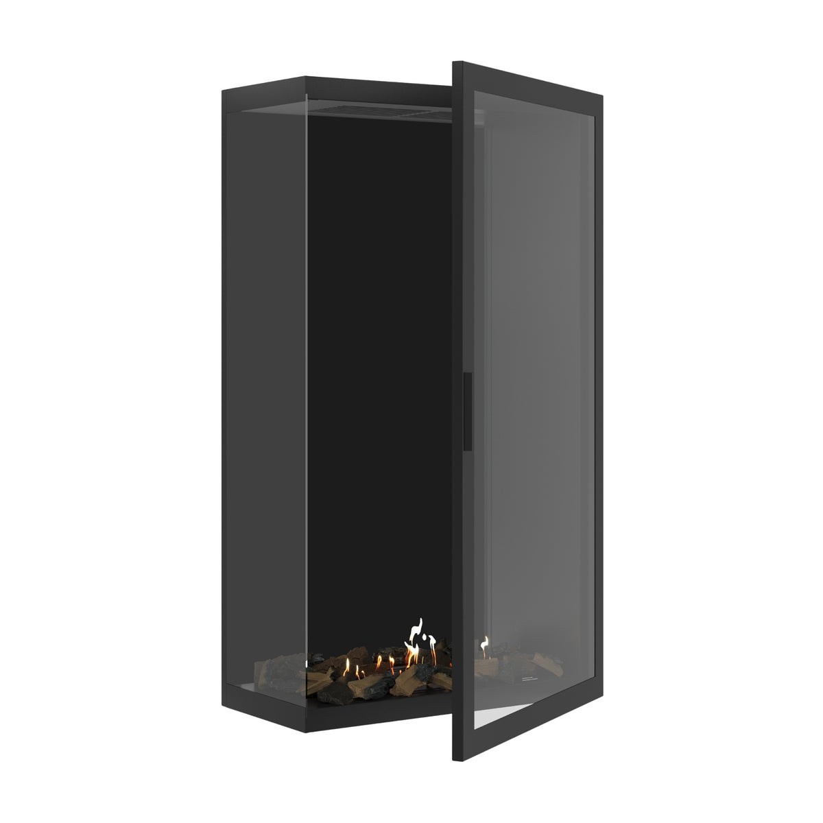 Base Vertical Corner Left Full Glass 80 x 160 cm