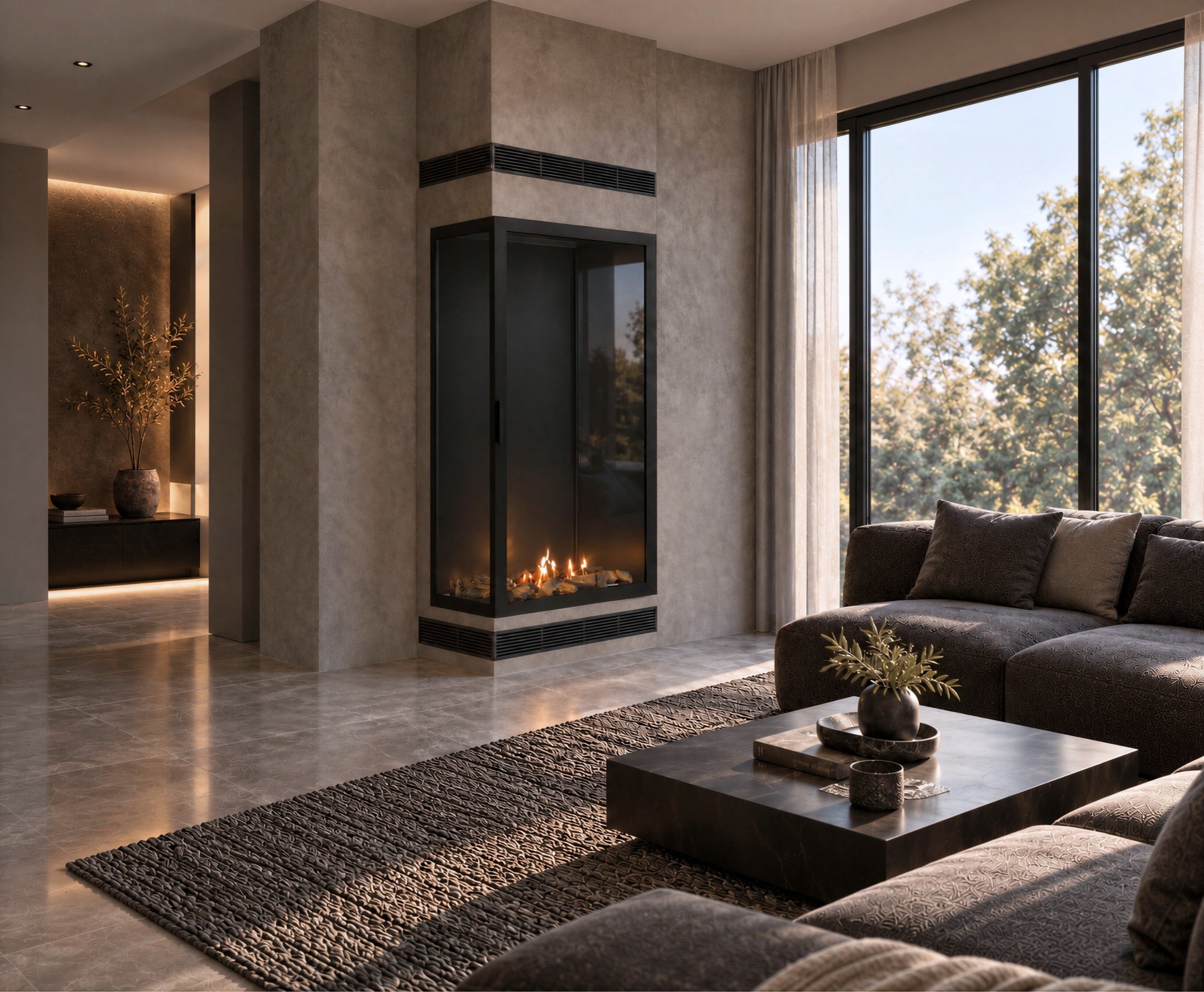 Image of Base Vertical Corner Left Full Glass 80 x 180 cm