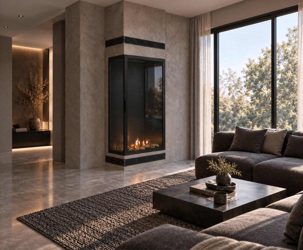 Base Vertical Corner Left Full Glass 80 x 180 cm