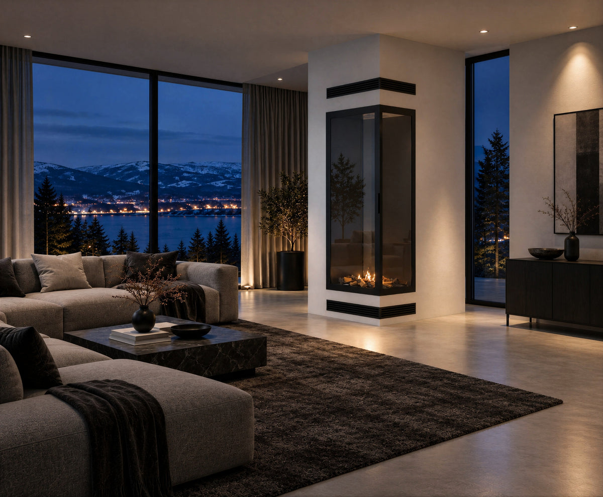 Base Vertical Corner Right Full Glass 60 x 100 cm