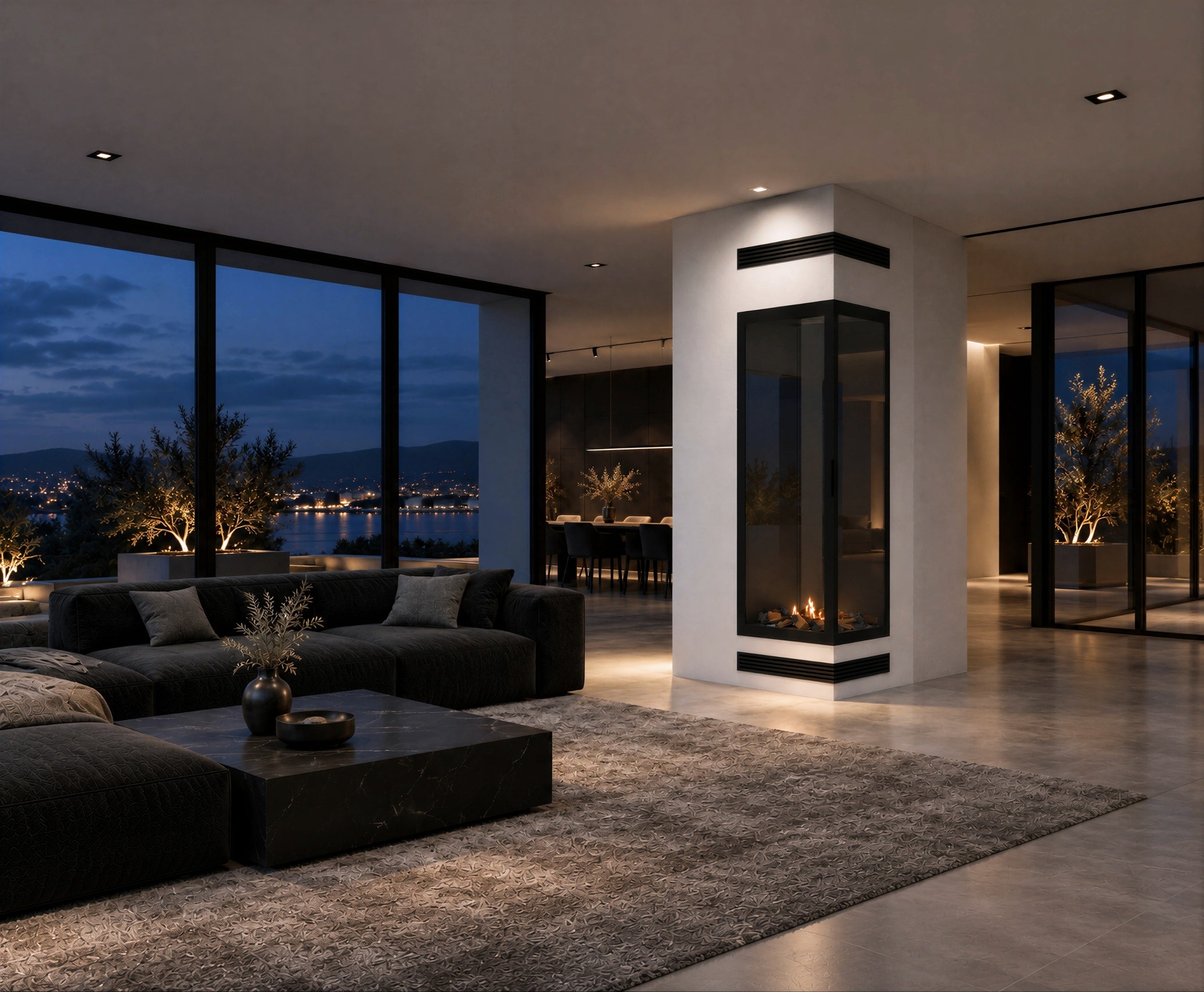 Image of Base Vertical Corner Right Full Glass 60 x 120 cm