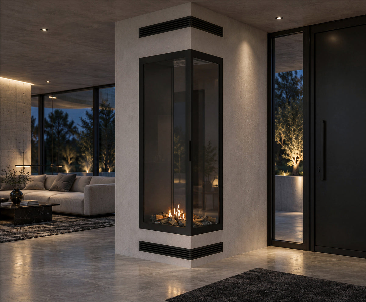 Base Vertical Corner Right Full Glass 60 x 140 cm