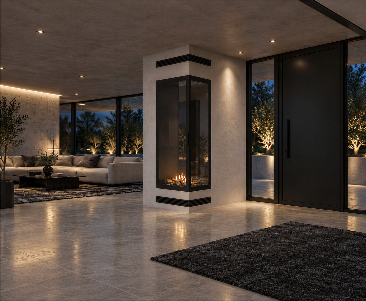 Base Vertical Corner Right Full Glass 60 x 140 cm