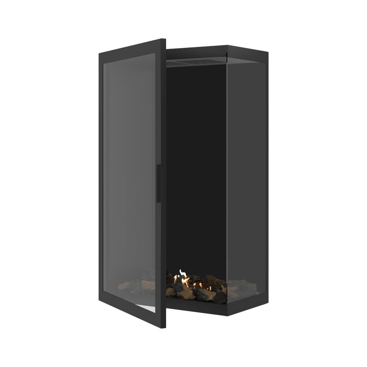 Base Vertical Corner Right Full Glass 70 x 140 cm