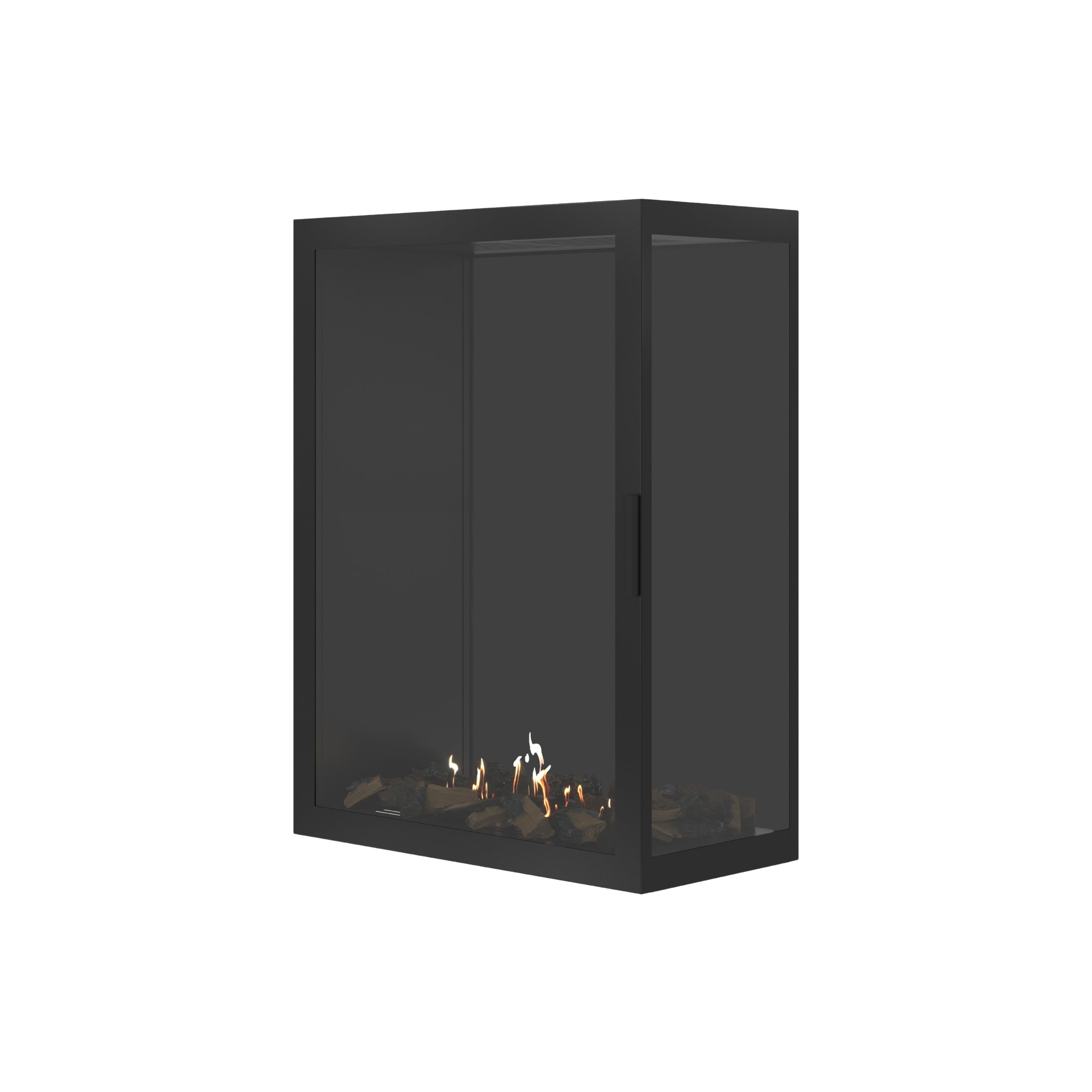 Image of Base Vertical Corner Right Full Glass 80 x 100 cm