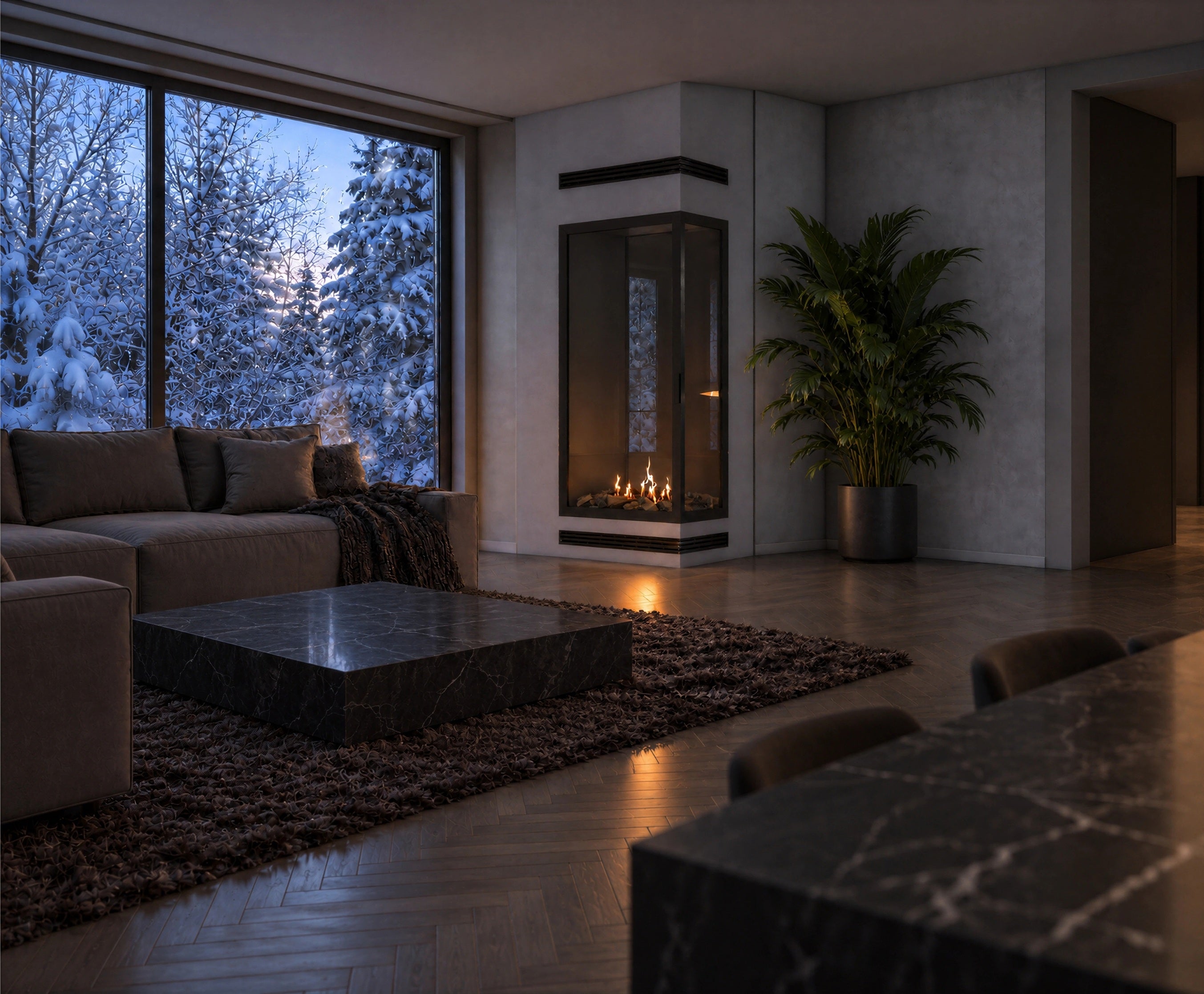 Image of Base Vertical Corner Right Full Glass 80 x 140 cm