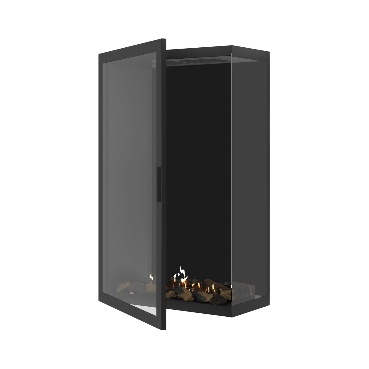 Base Vertical Corner Right Full Glass 80 x 140 cm