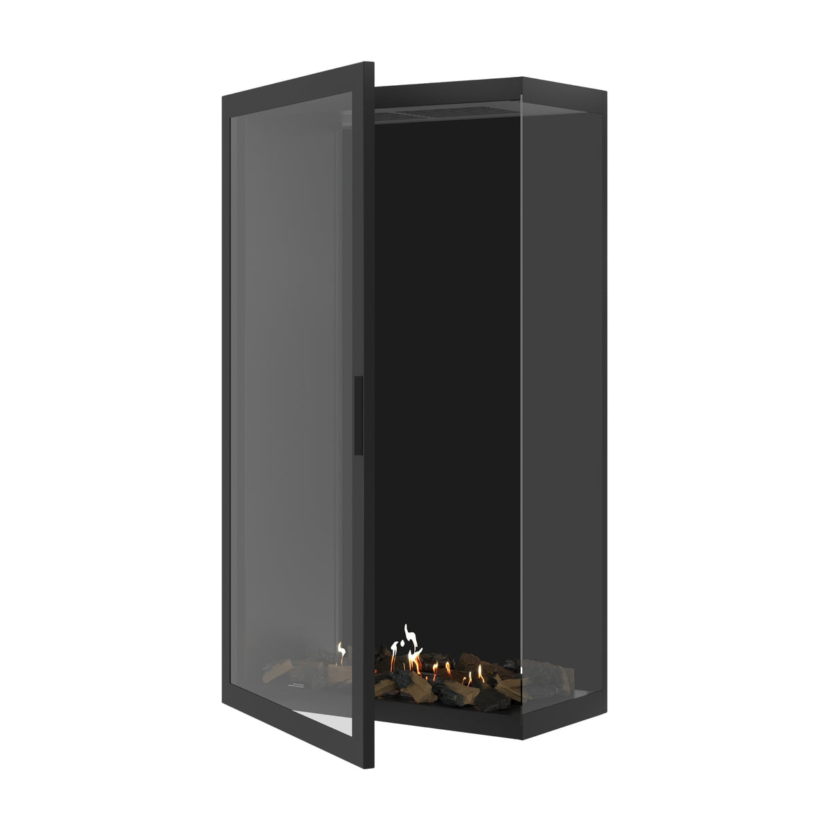 Base Vertical Corner Right Full Glass 80 x 160 cm