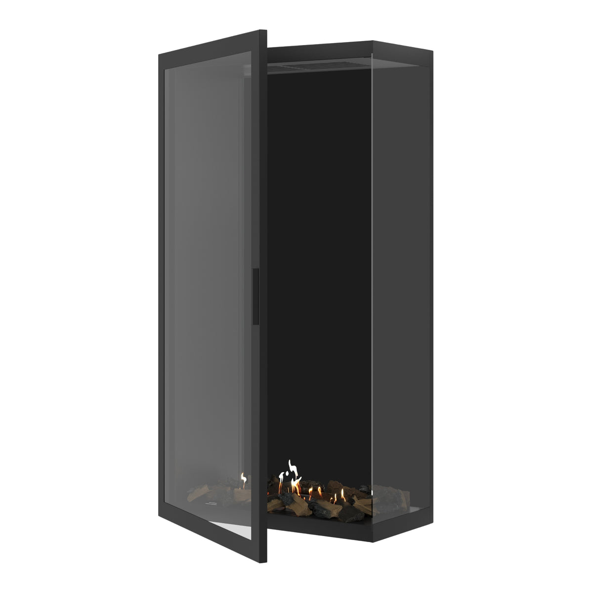 Base Vertical Corner Right Full Glass 80 x 180 cm