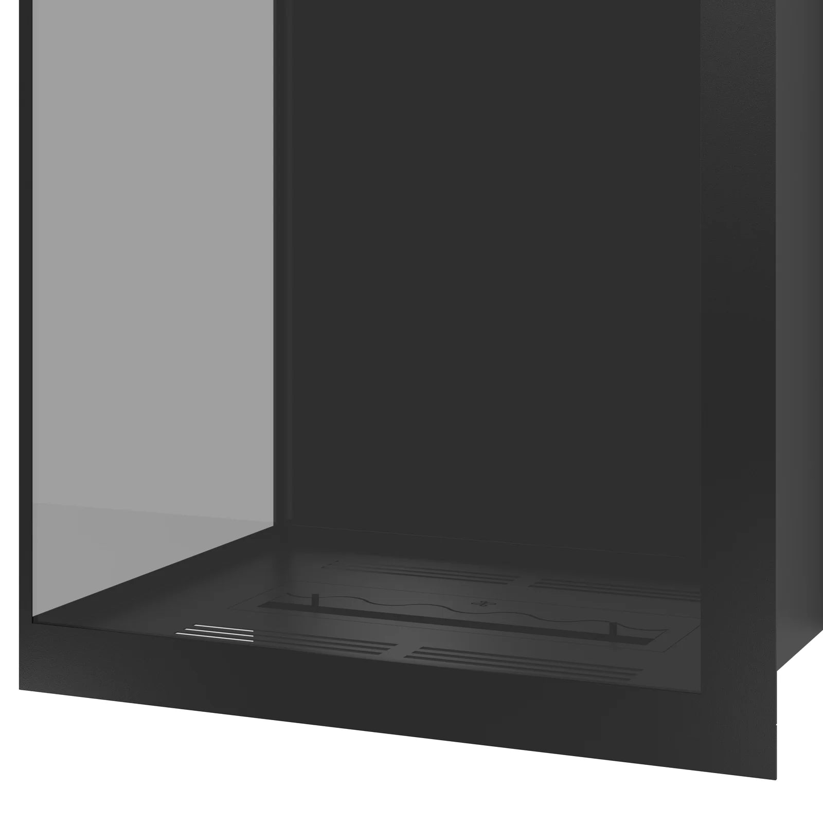 Image of Base Vertical Corner Left Full Glass 80 x 140 cm