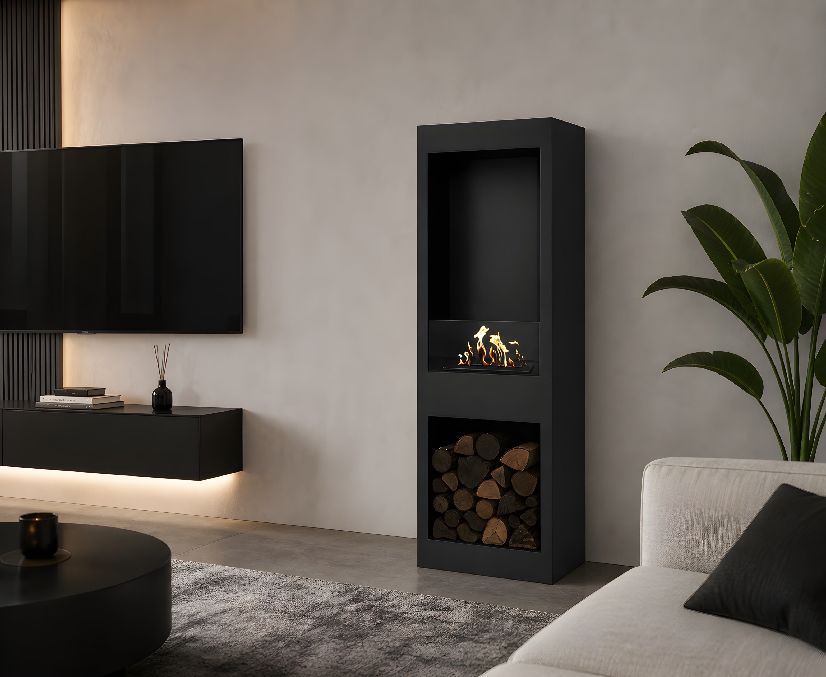 Image of Blink Freestanding Fireplace H140 cm