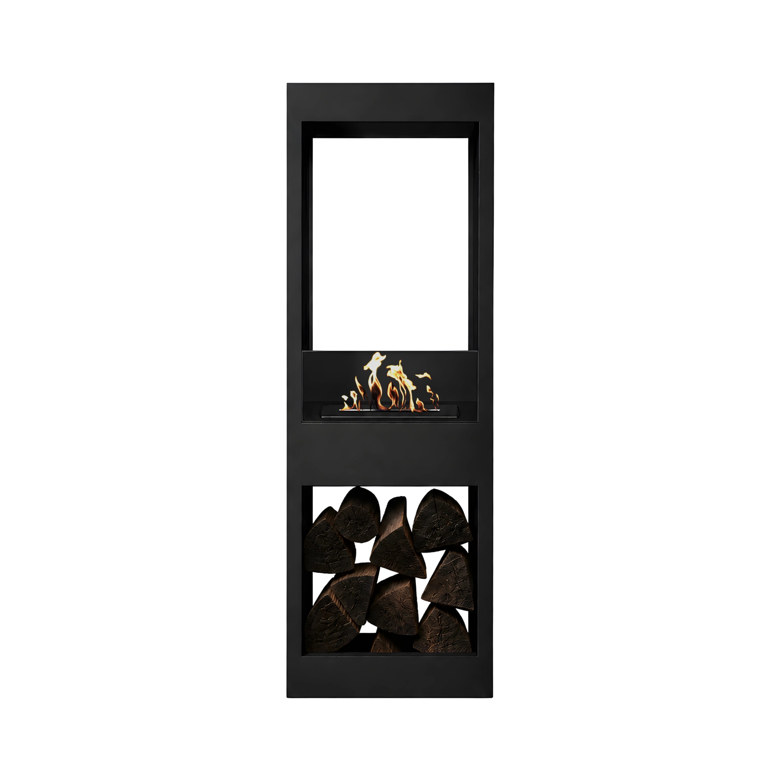 Image of Blink See-Through Freestanding Fireplace H140 cm