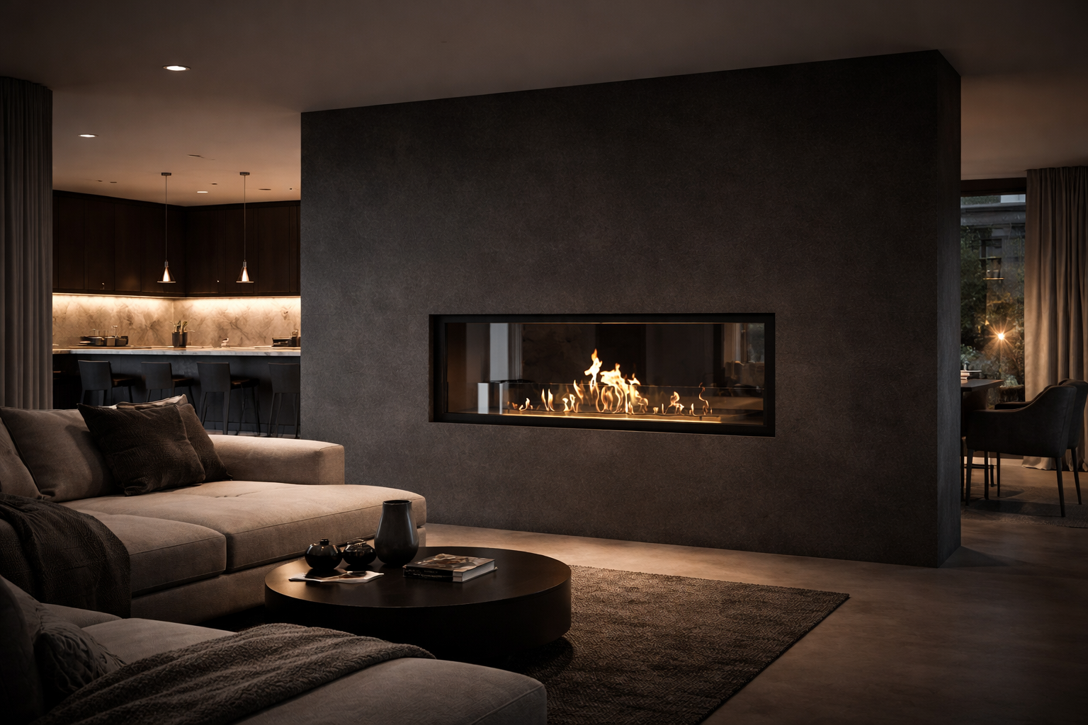 Fame See-through Fireplace 120 cm 