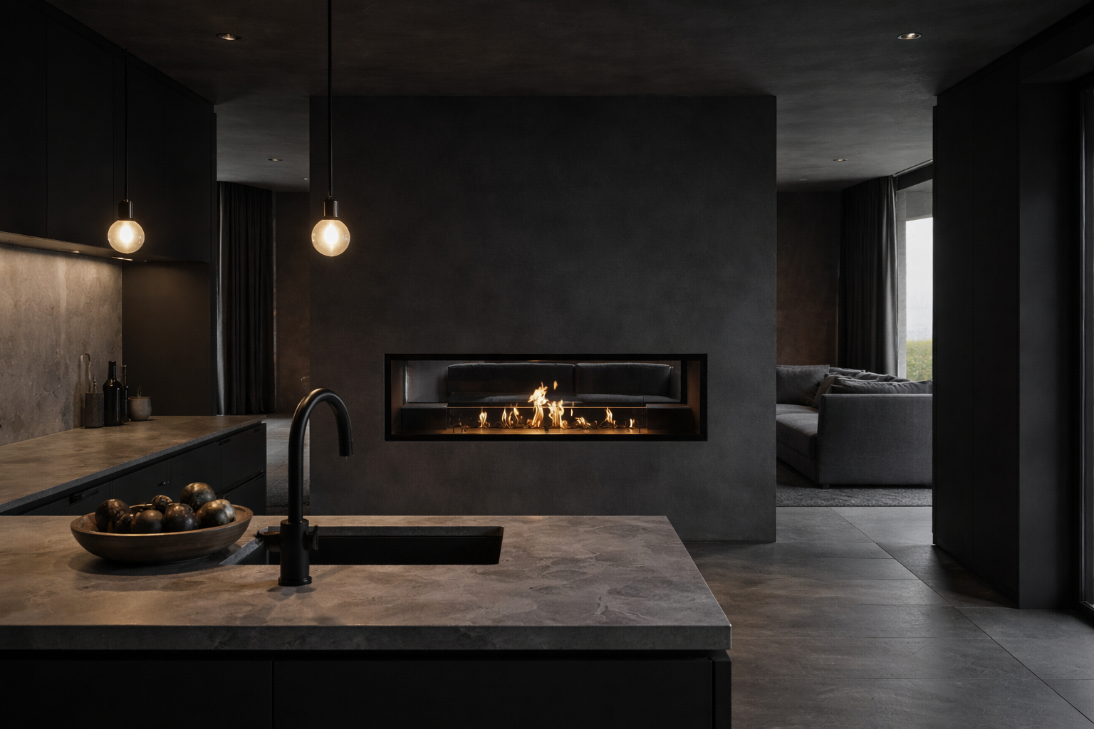 Image of Fame See-through Fireplace 130 cm 