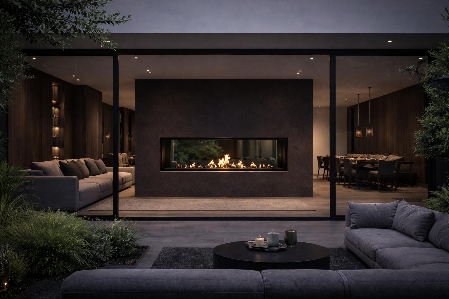 Fame See-through Fireplace 140 cm 