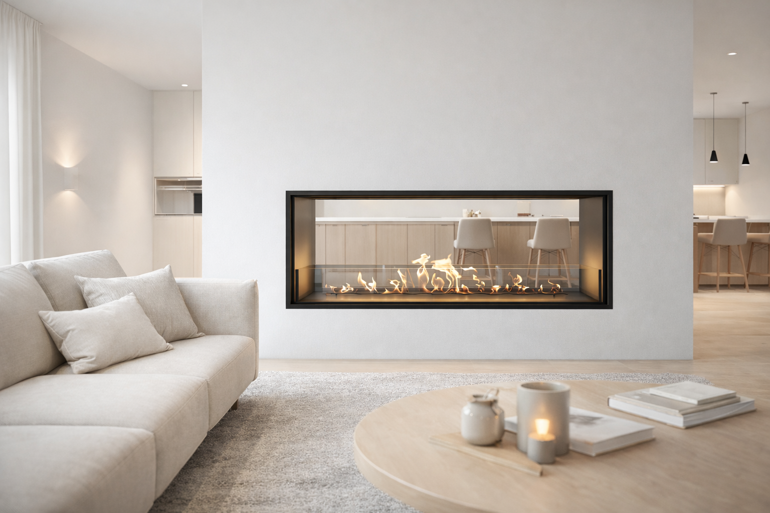 Image of Fame See-through Fireplace 150 cm 