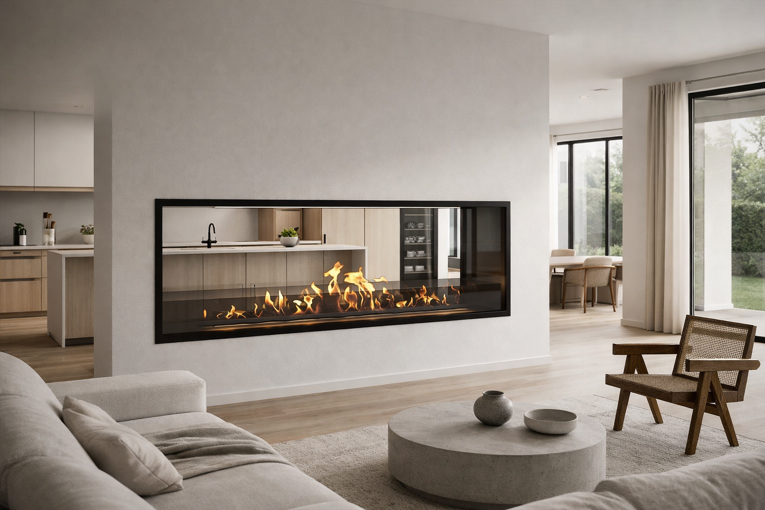 Image of Fame See-through Fireplace 160 cm 