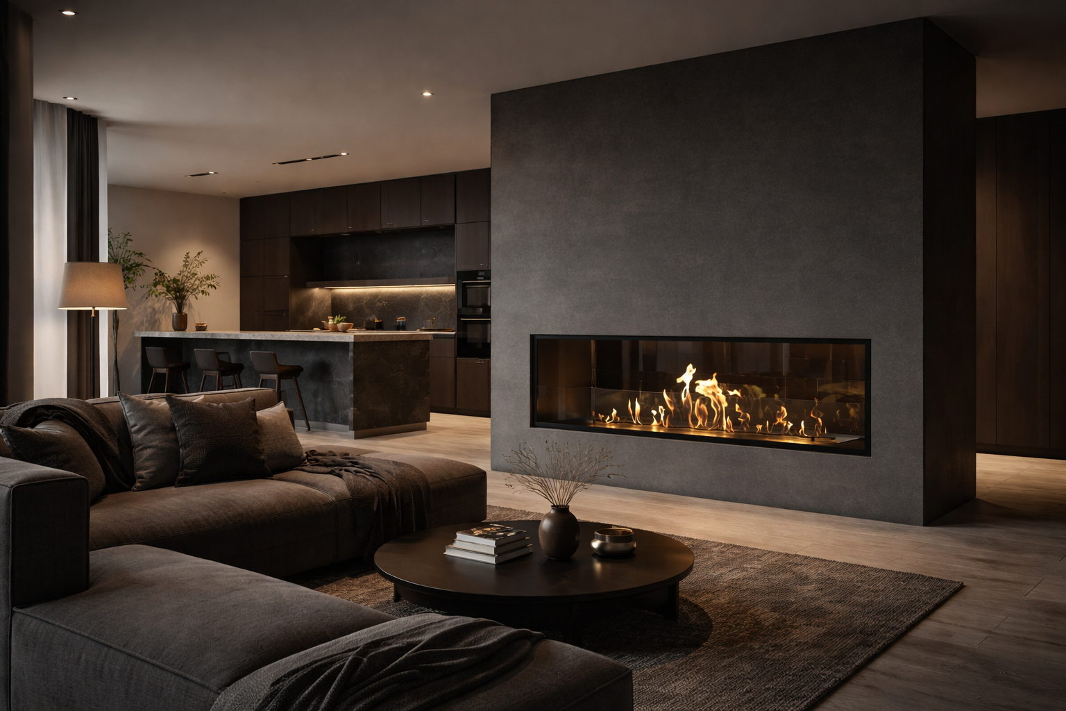 Image of Fame See-through Fireplace 180 cm 