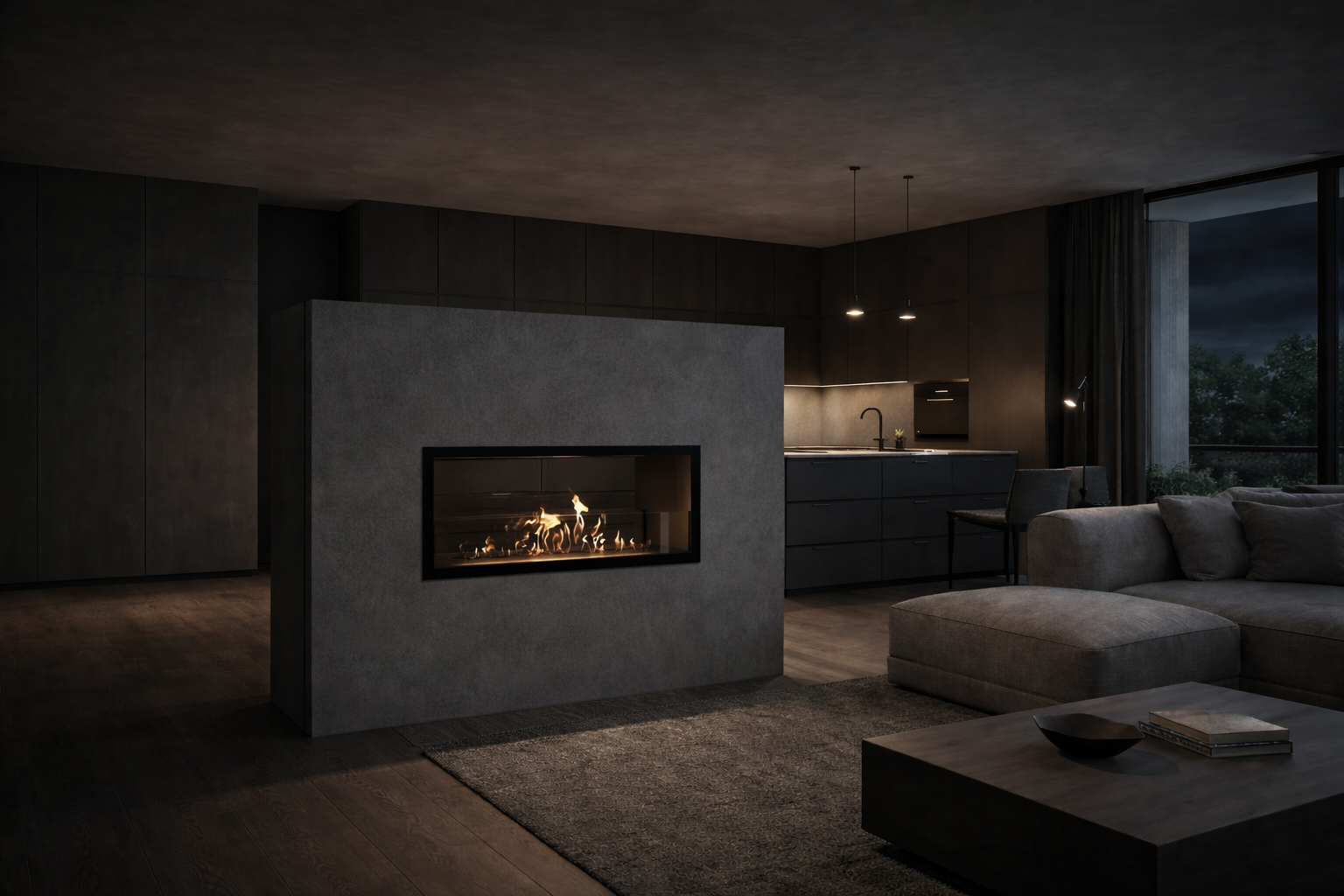 Image of Fame See-through Fireplace 90 cm