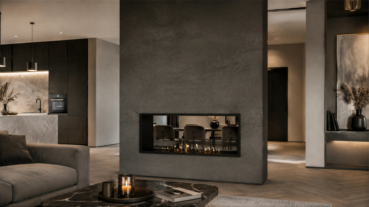 Fame See-through Fireplace 100 cm