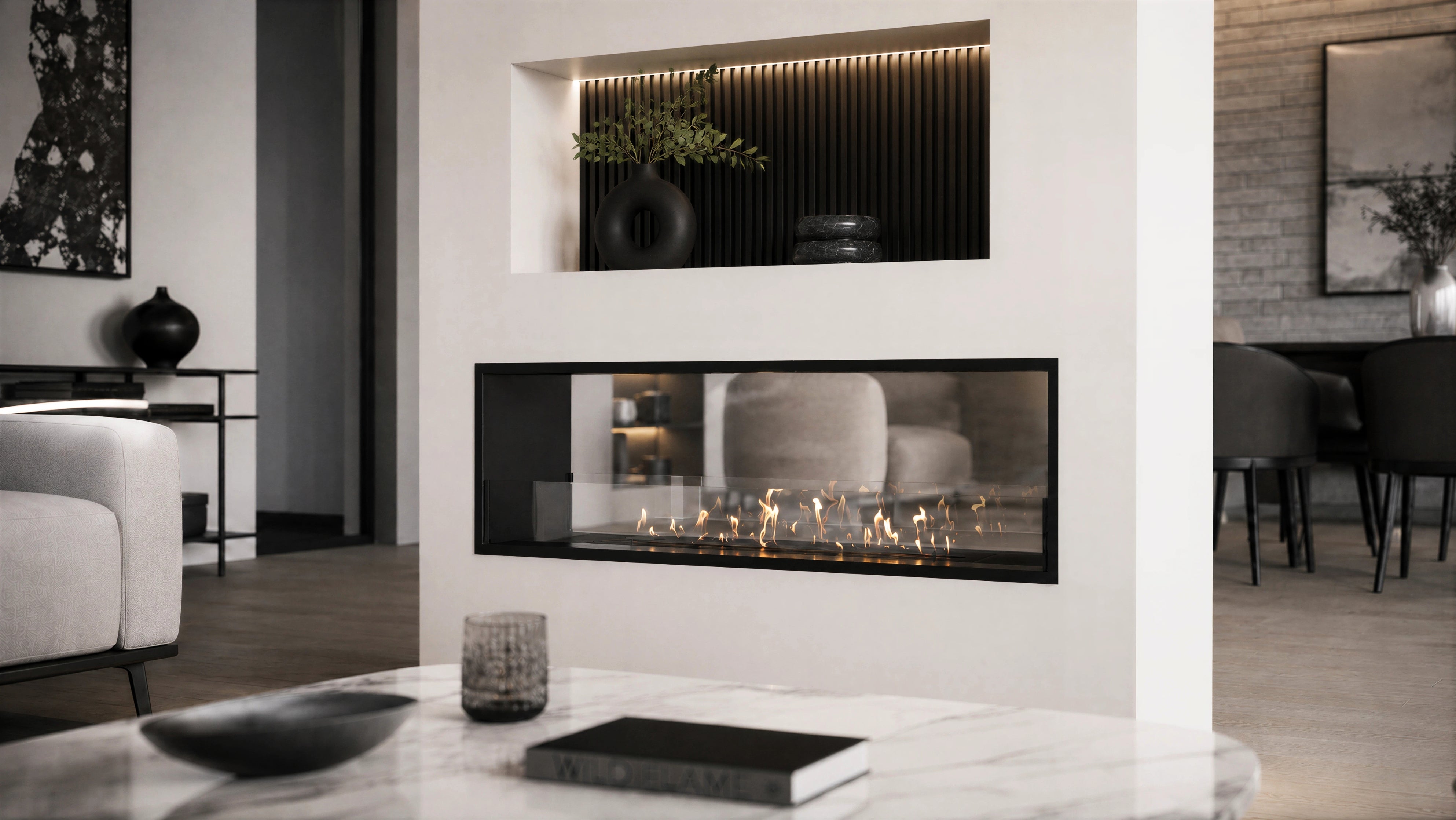Bio ethanol fireplaces without a flue or chimney - Wild Flame