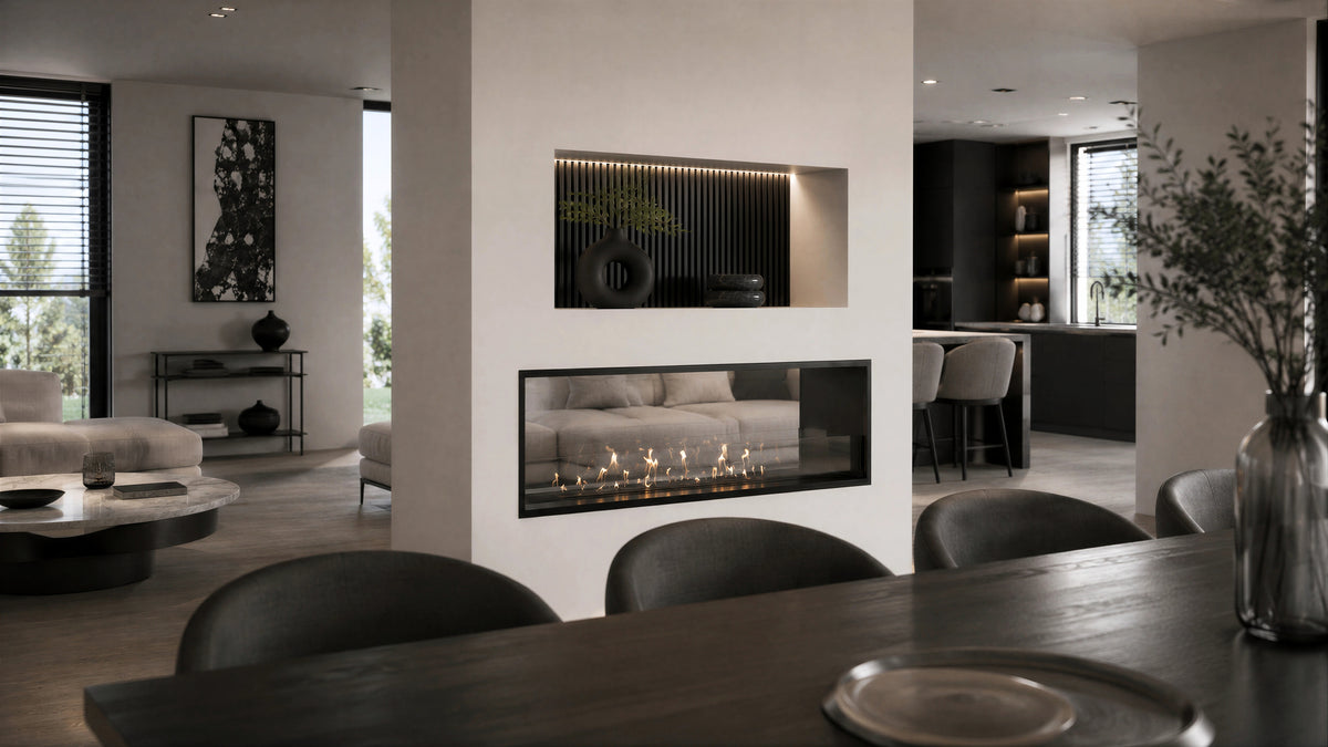 Fame See-through Fireplace 120 cm