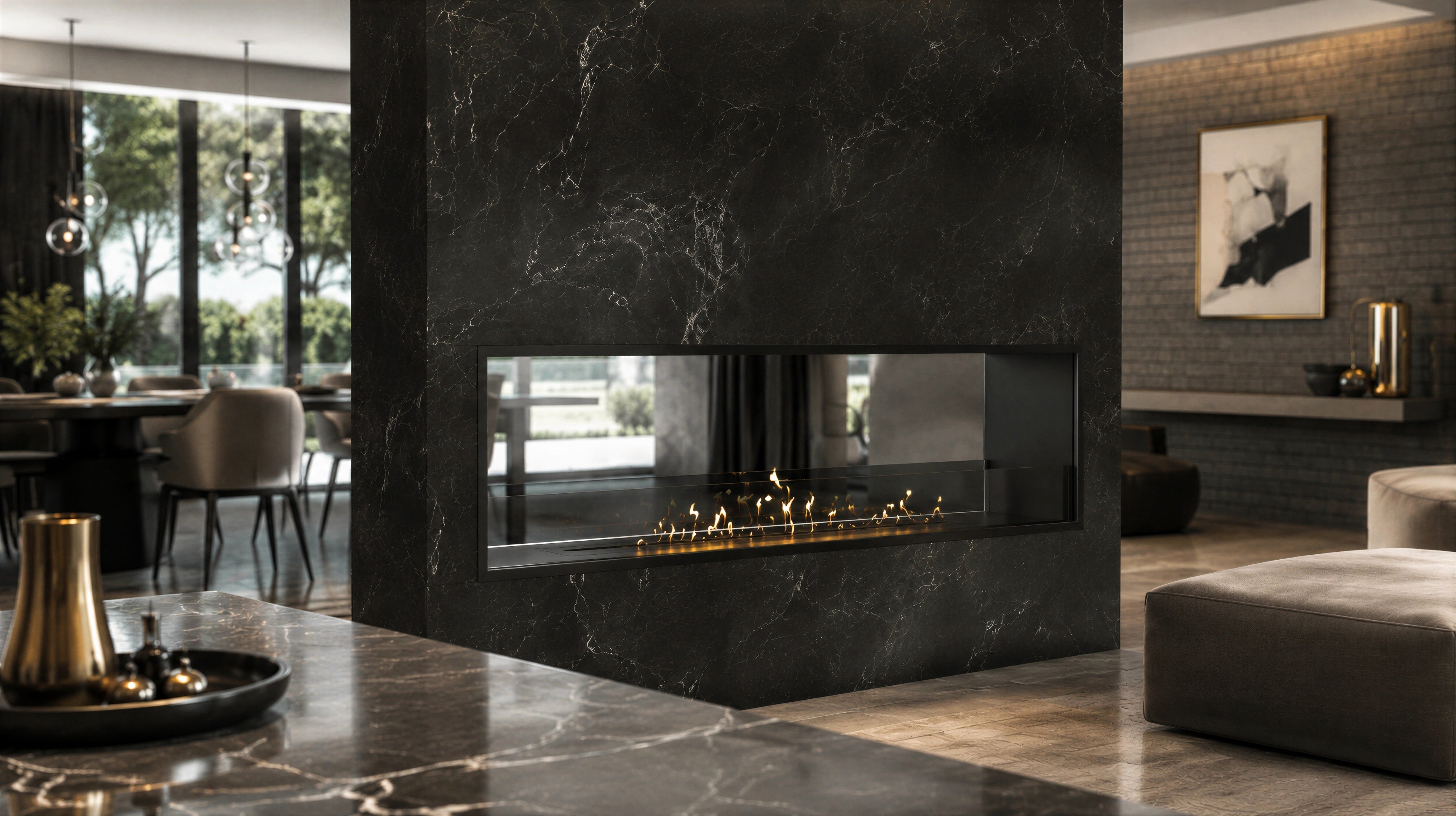 Image of Fame See-through Fireplace 150 cm