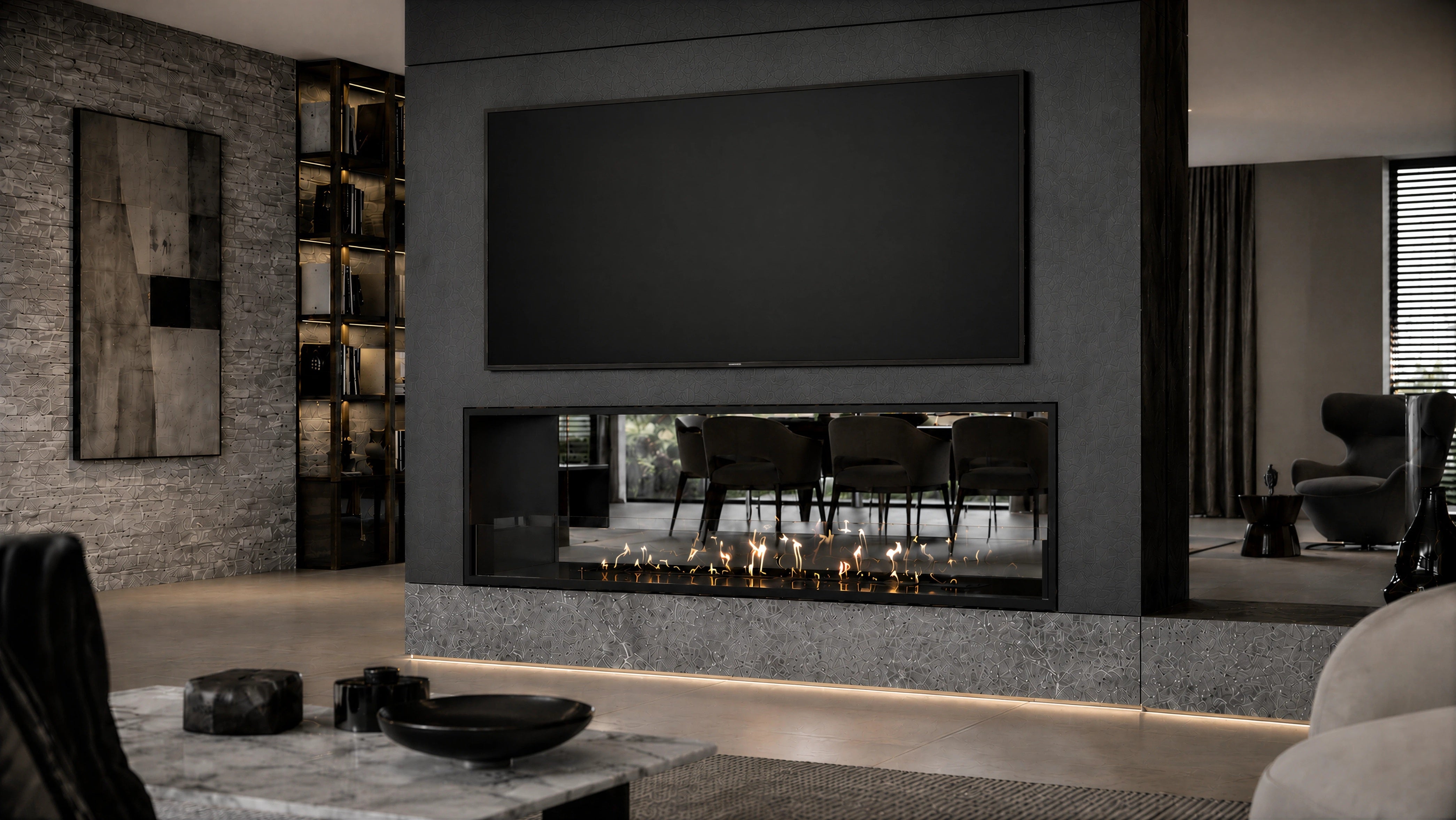 Image of Fame See-through Fireplace 160 cm