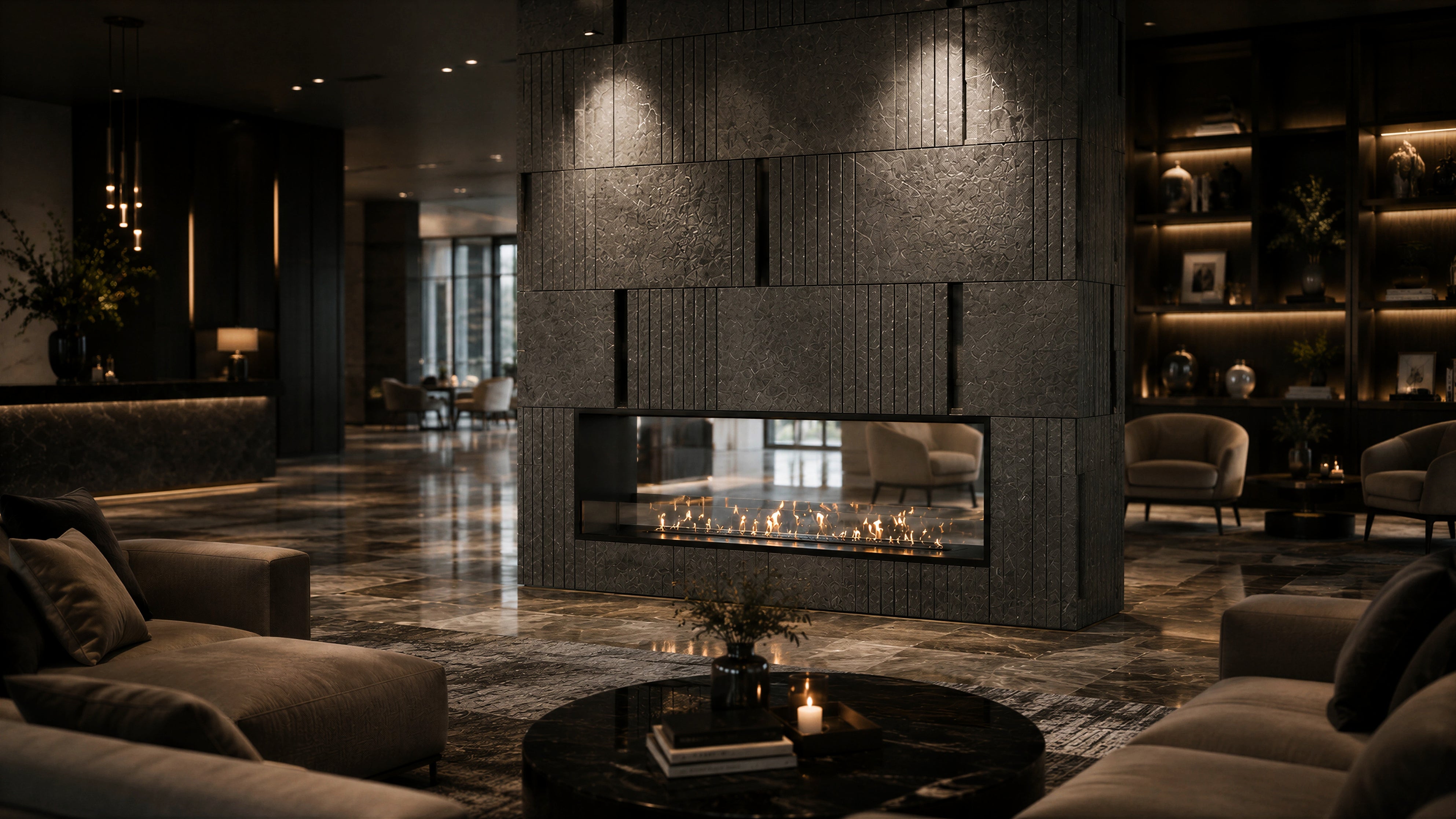 Image of Fame See-through Fireplace 200 cm 