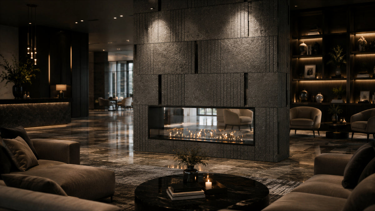 Fame See-through Fireplace 200 cm 