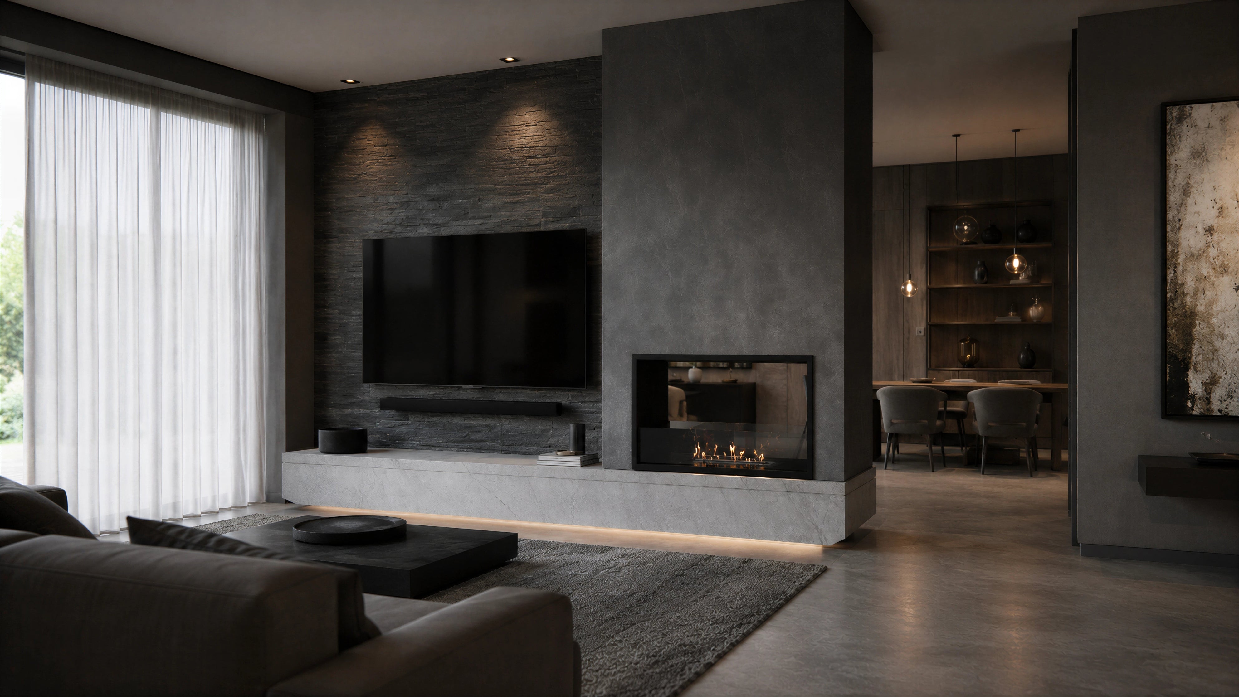 Image of Fame See-through Fireplace 70 cm