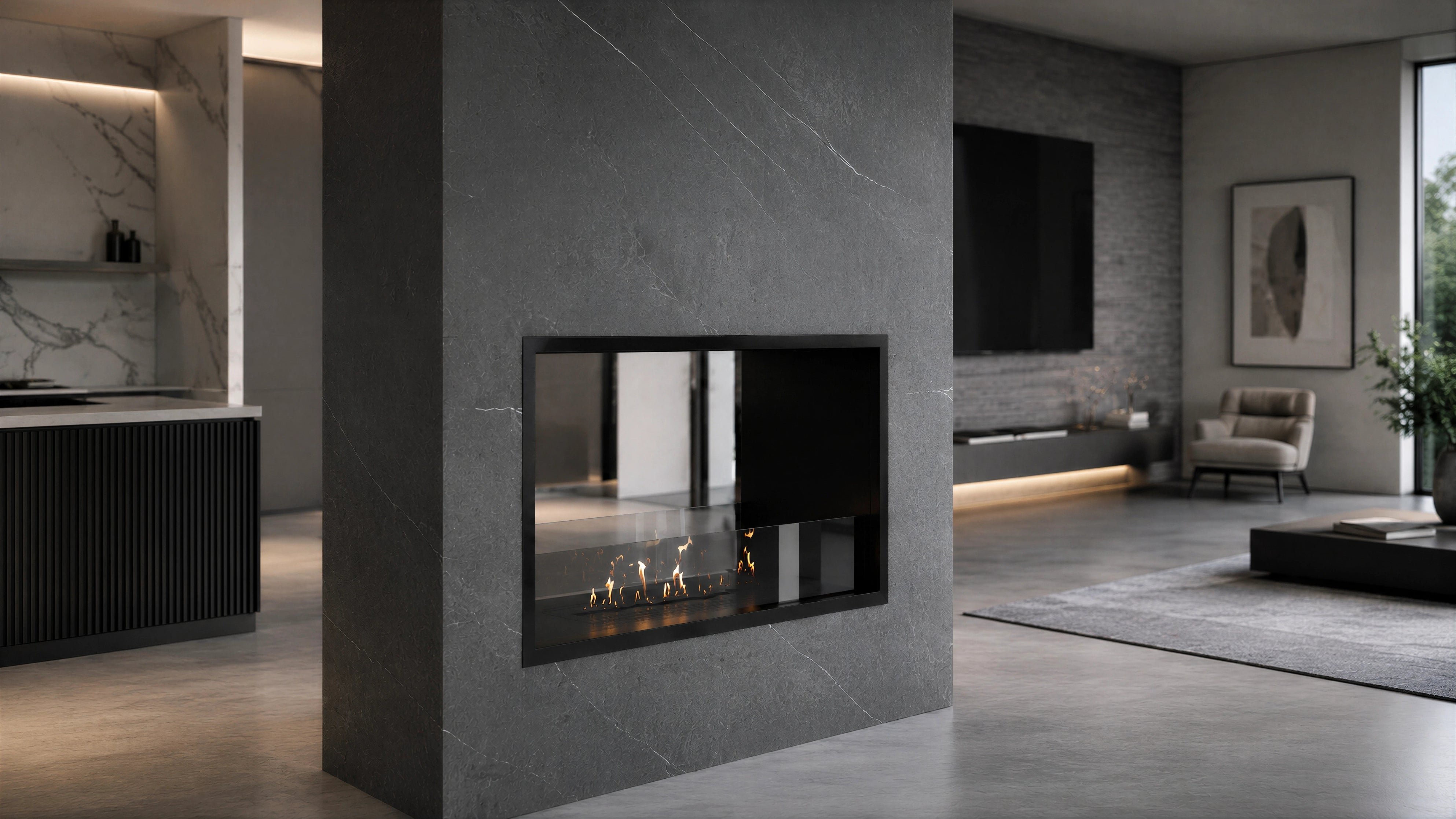 Image of Fame See-through Fireplace 80 cm