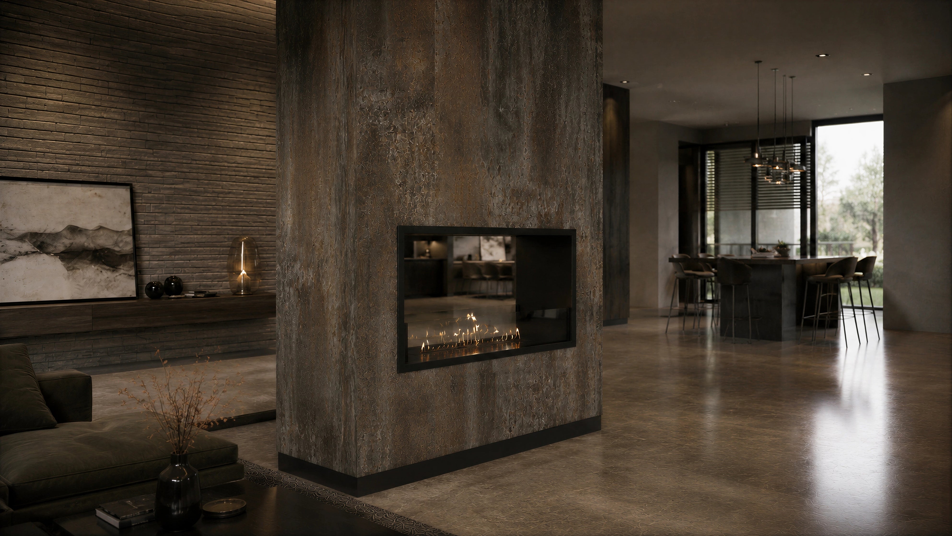 Image of Fame See-through Fireplace 90 cm
