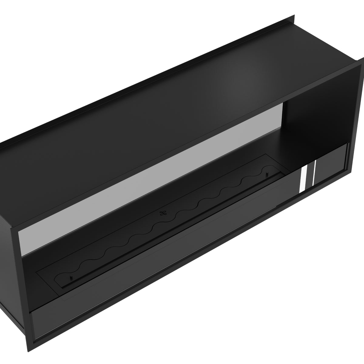 Fame See-Through Fireplace Single Full Glass 140 cm