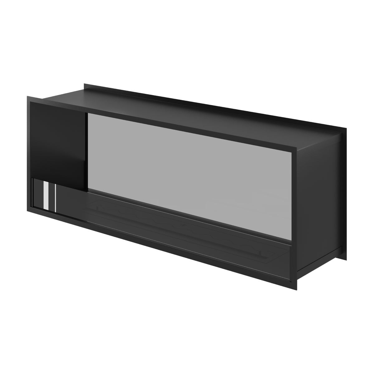 Fame See-Through Fireplace Single Full Glass 140 cm