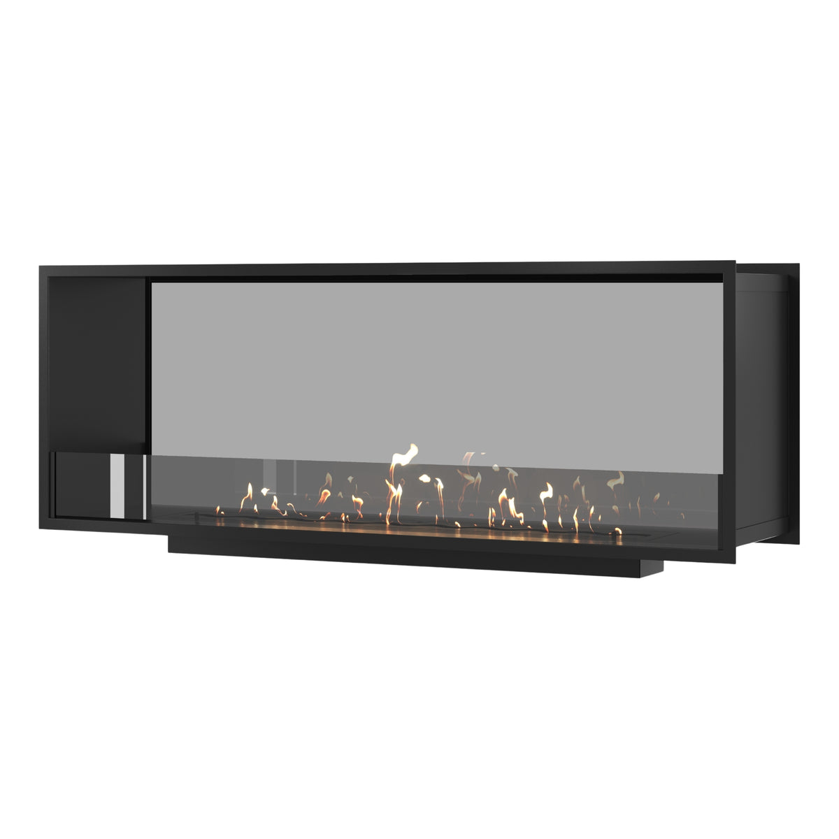 Fame See-Through Fireplace Single Full Glass 140 cm