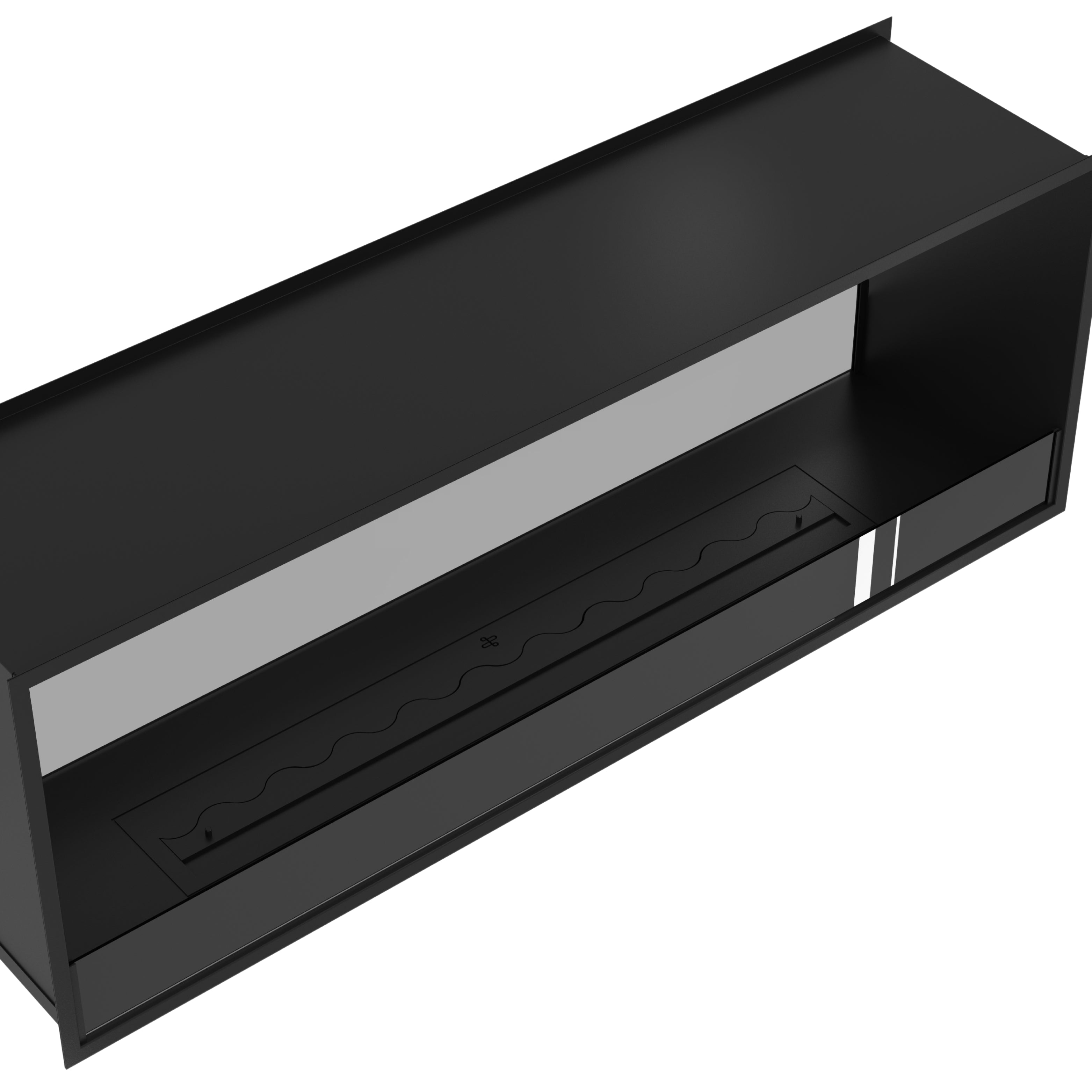 Image of Fame See-Through Fireplace Single Full Glass 160 cm