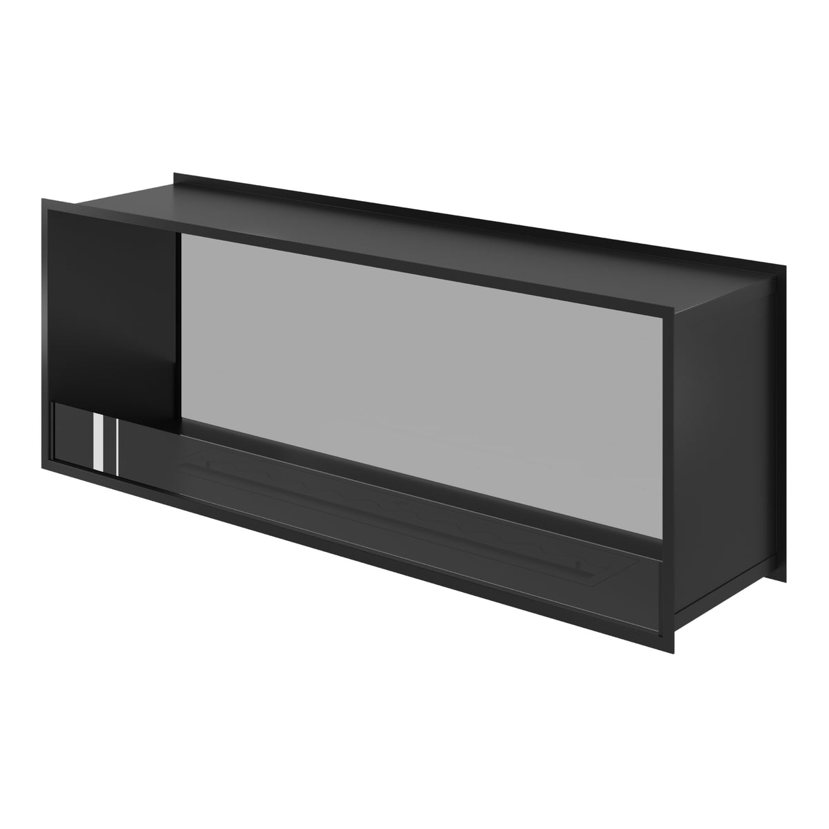 Fame See-Through Fireplace Single Full Glass 160 cm